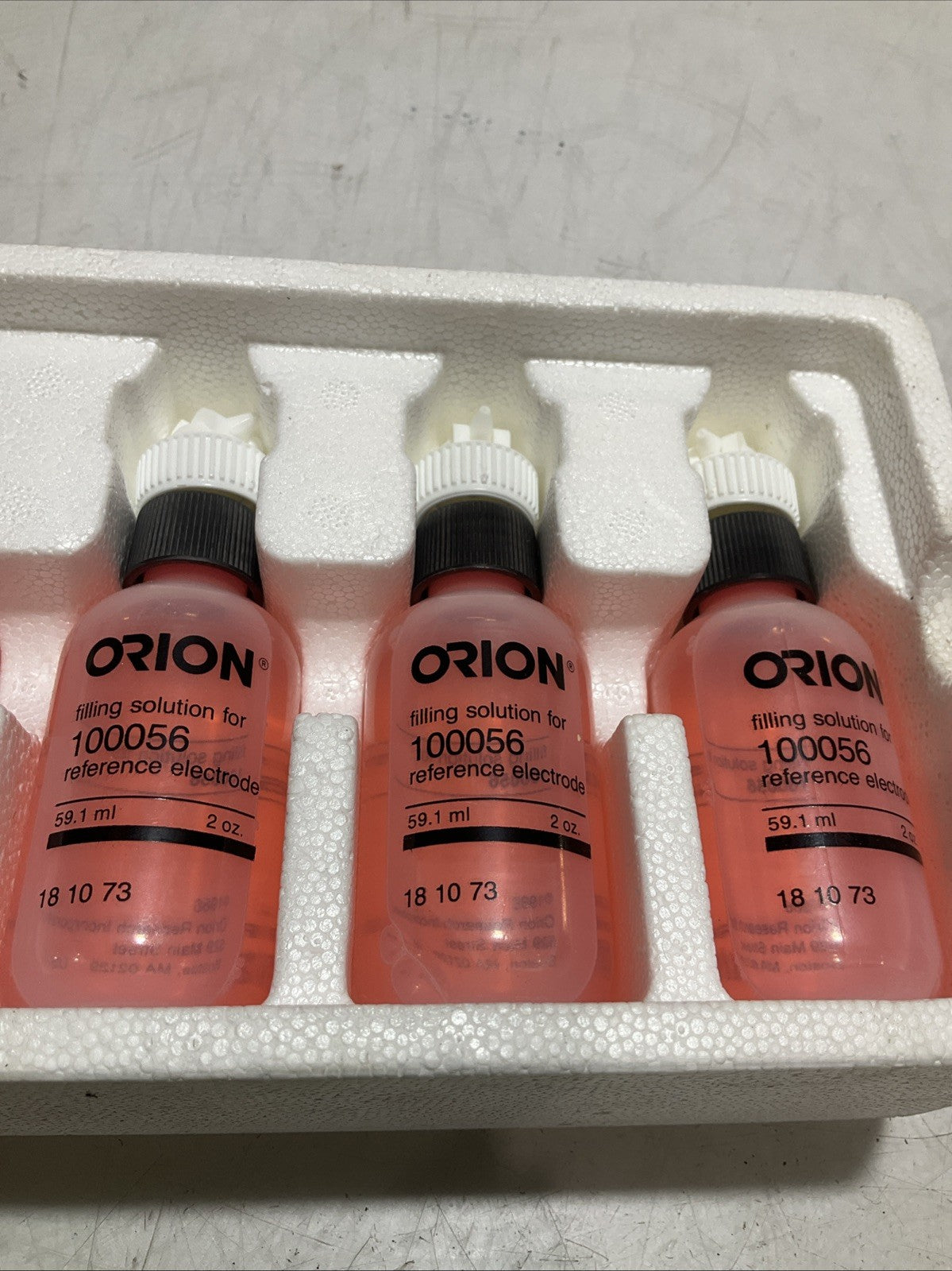 ORION 181073 FILLING SOLUTION FOR 100056 REFERENCES ELECTRODE 59.1ML QTY5 Y2M