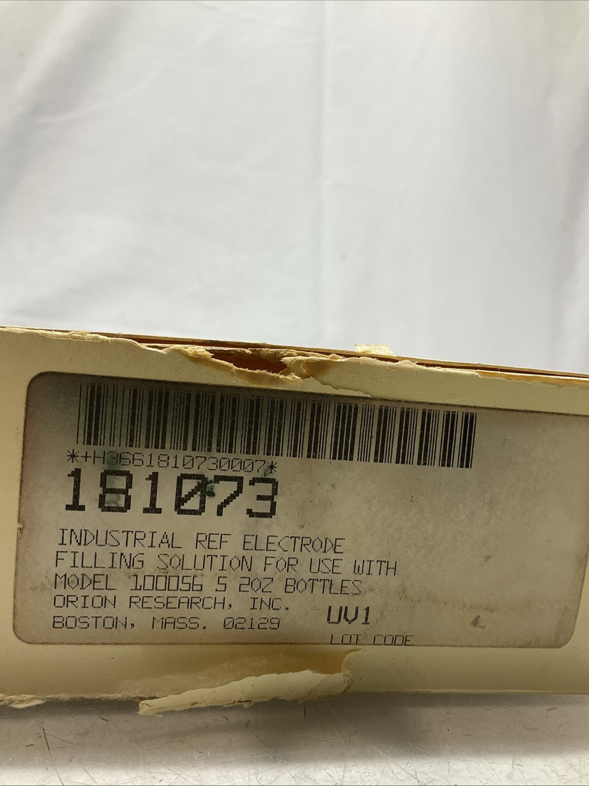 ORION 181073 FILLING SOLUTION FOR 100056 REFERENCES ELECTRODE 59.1ML QTY5 Y2M