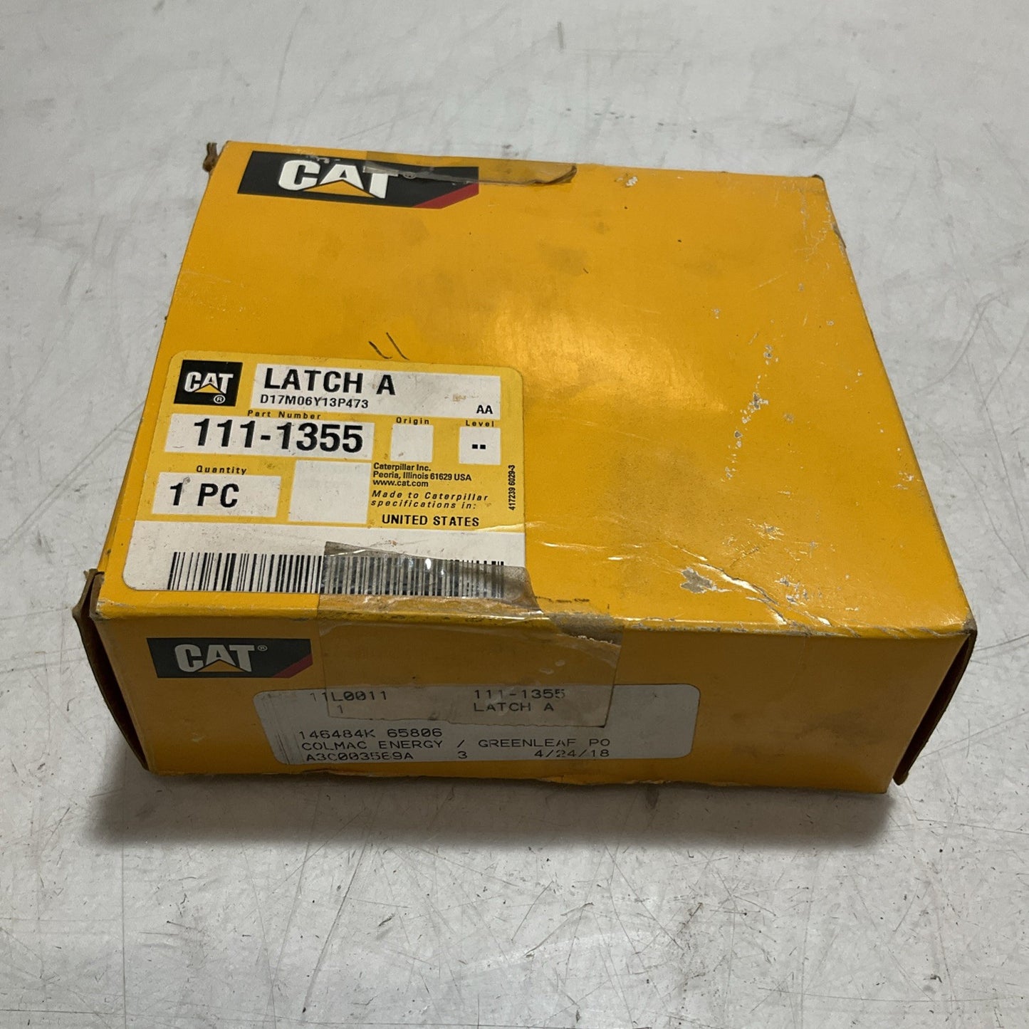 CAT - CATERPILLAR 111-1355 CARBON STEEL ROTARY DOOR LATCH Y2M