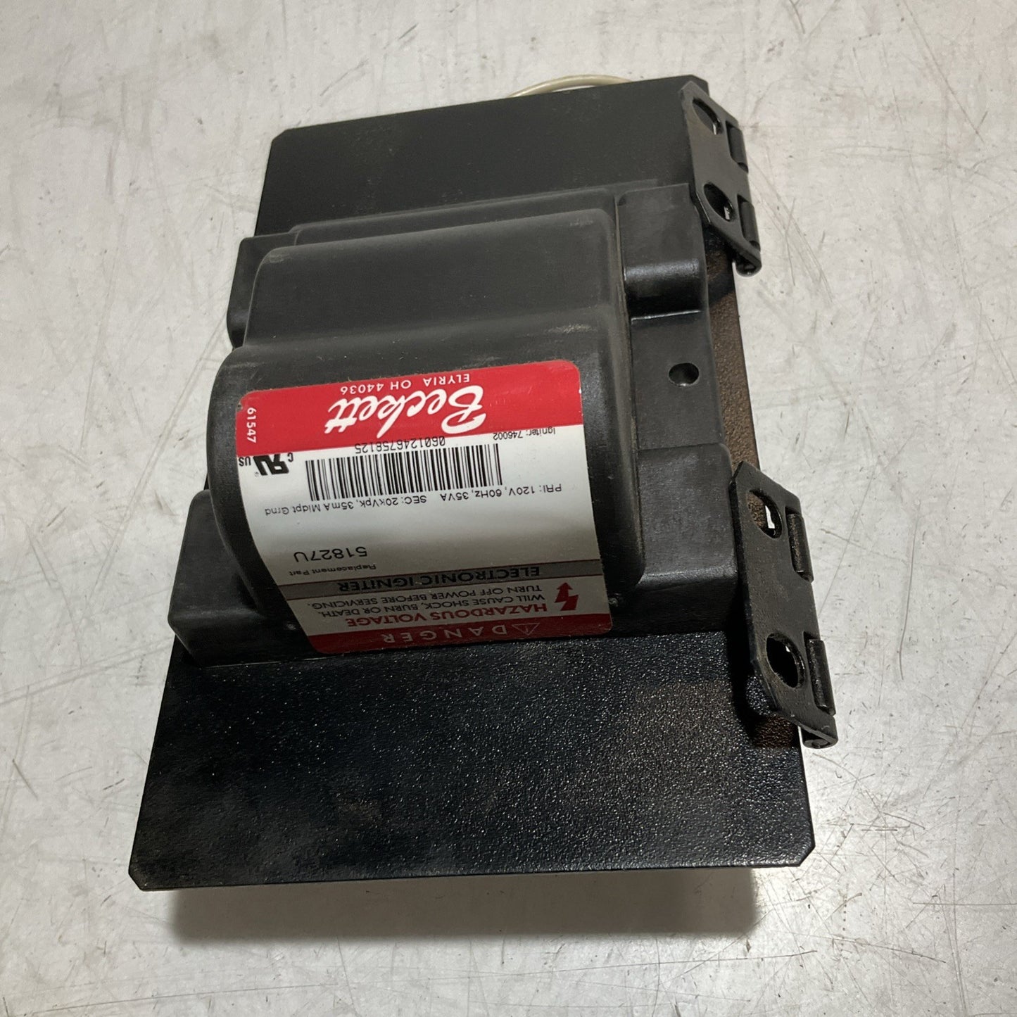 BECKETT 51827U OIL BURNER IGNITION TRANSFORMER Y2M