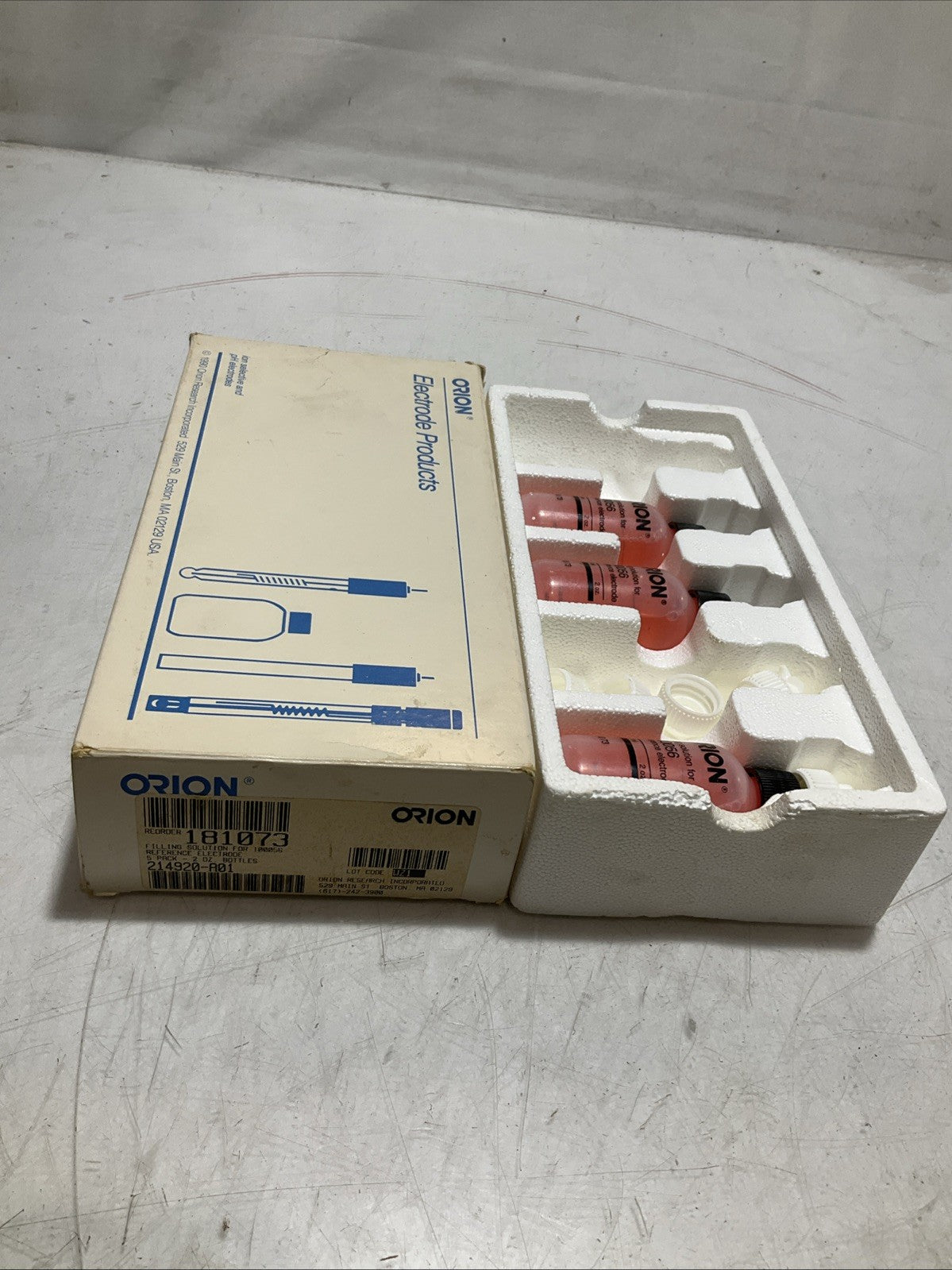 ORION 181073 FILLING SOLUTION FOR 100056 REFERENCE ELECTRODE 59.1ML QTY3 Y2M