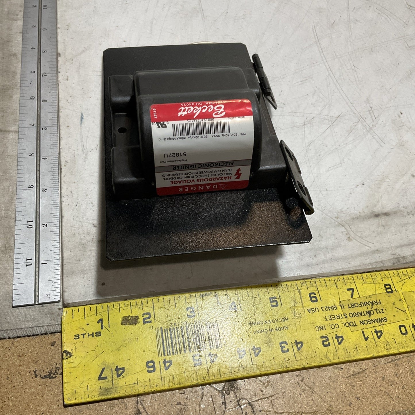 BECKETT 51827U OIL BURNER IGNITION TRANSFORMER Y2M