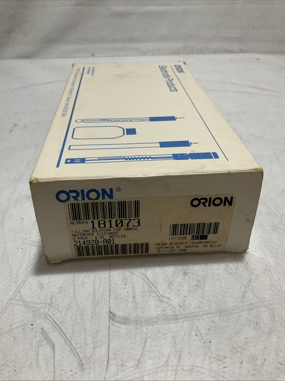 ORION 181073 FILLING SOLUTION FOR 100056 REFERENCE ELECTRODE 59.1ML QTY3 Y2M