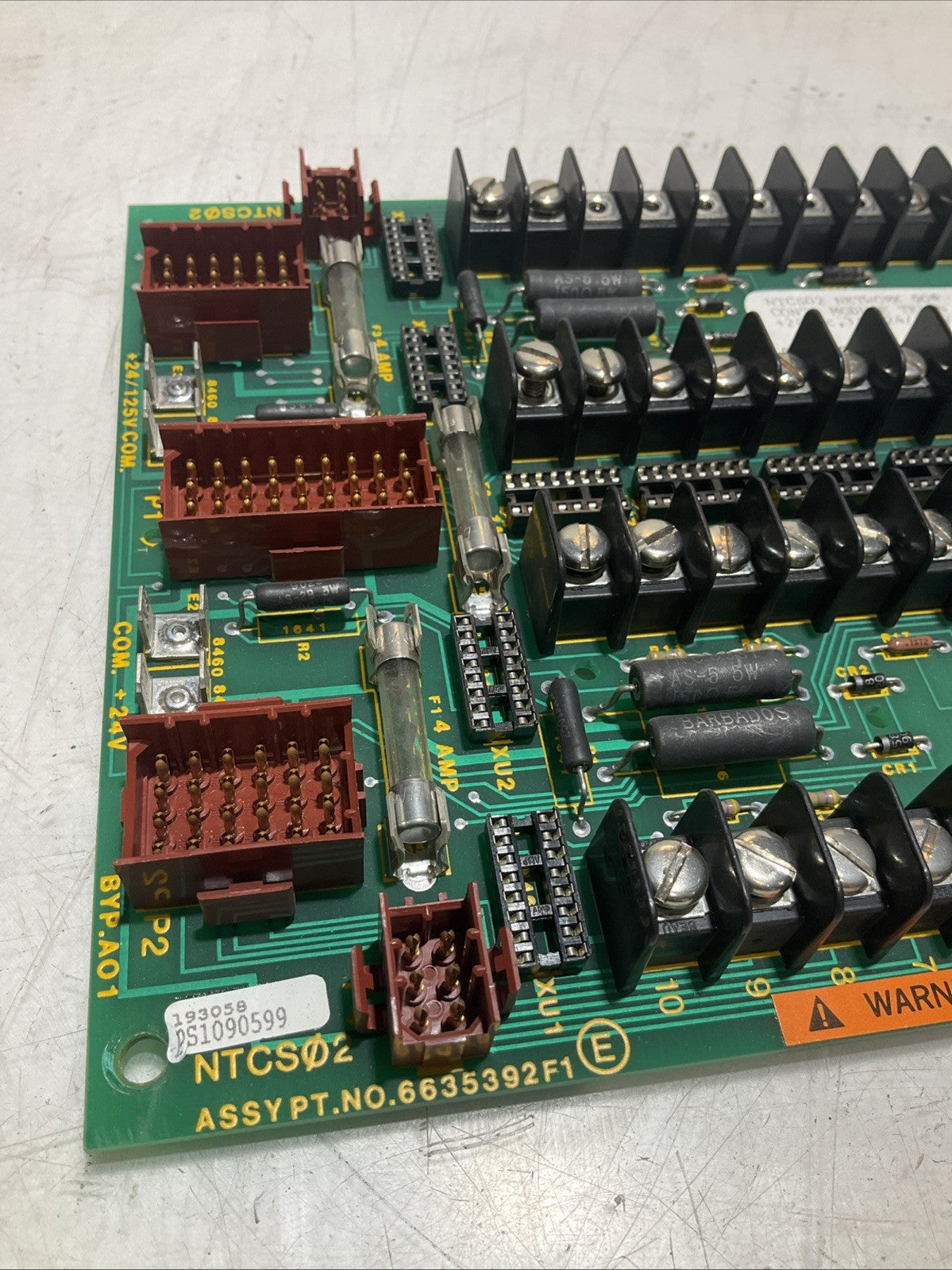 BAILEY NTCS02-6635392F1 CONTROL MODULE TERMINAL CIRCUIT UNIT 125VDC Y2M