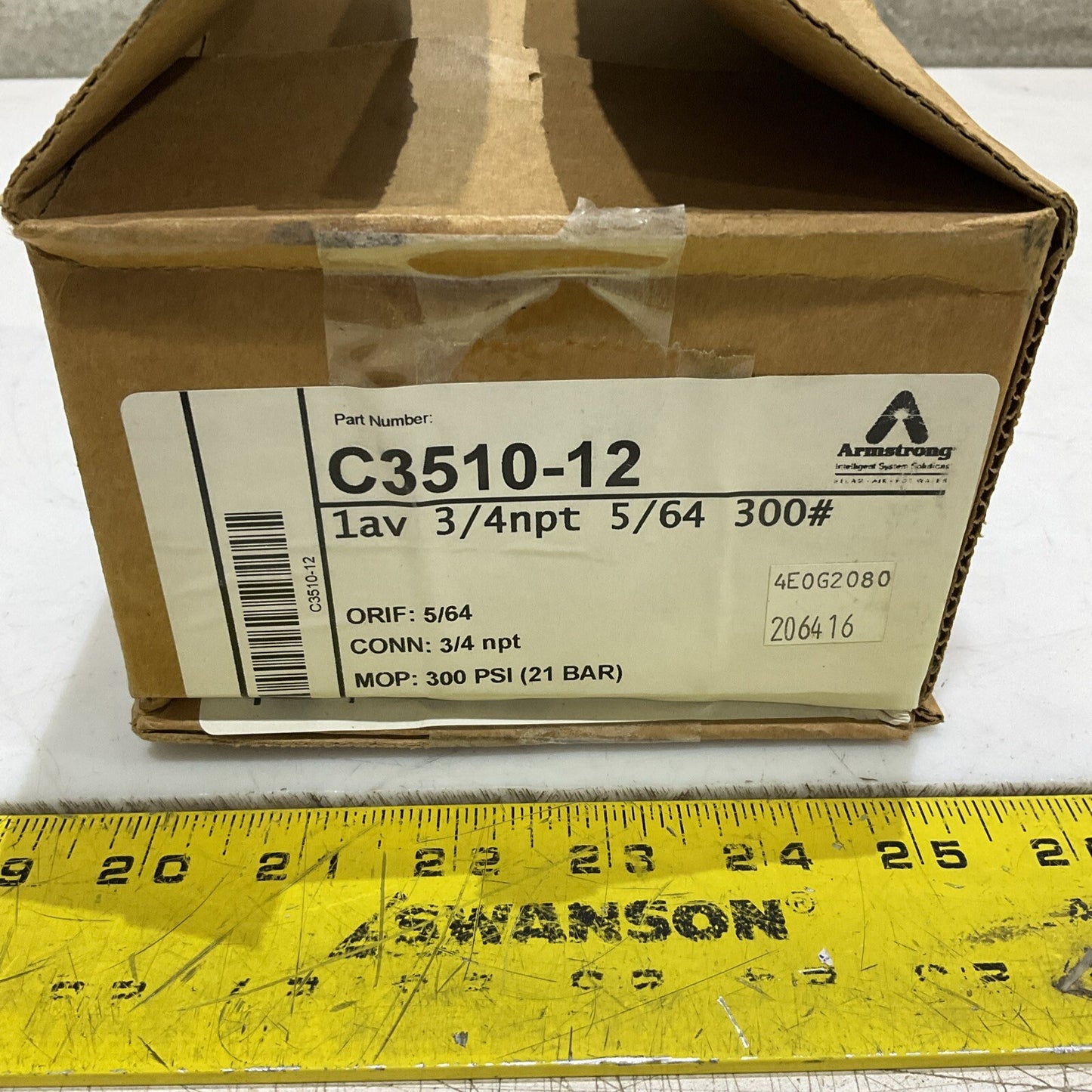 ARMSTRONG C3510-12 AIRVENT 1AV 3/4 NPT 5/64 300 PSI ( 21 BAR ) G7T