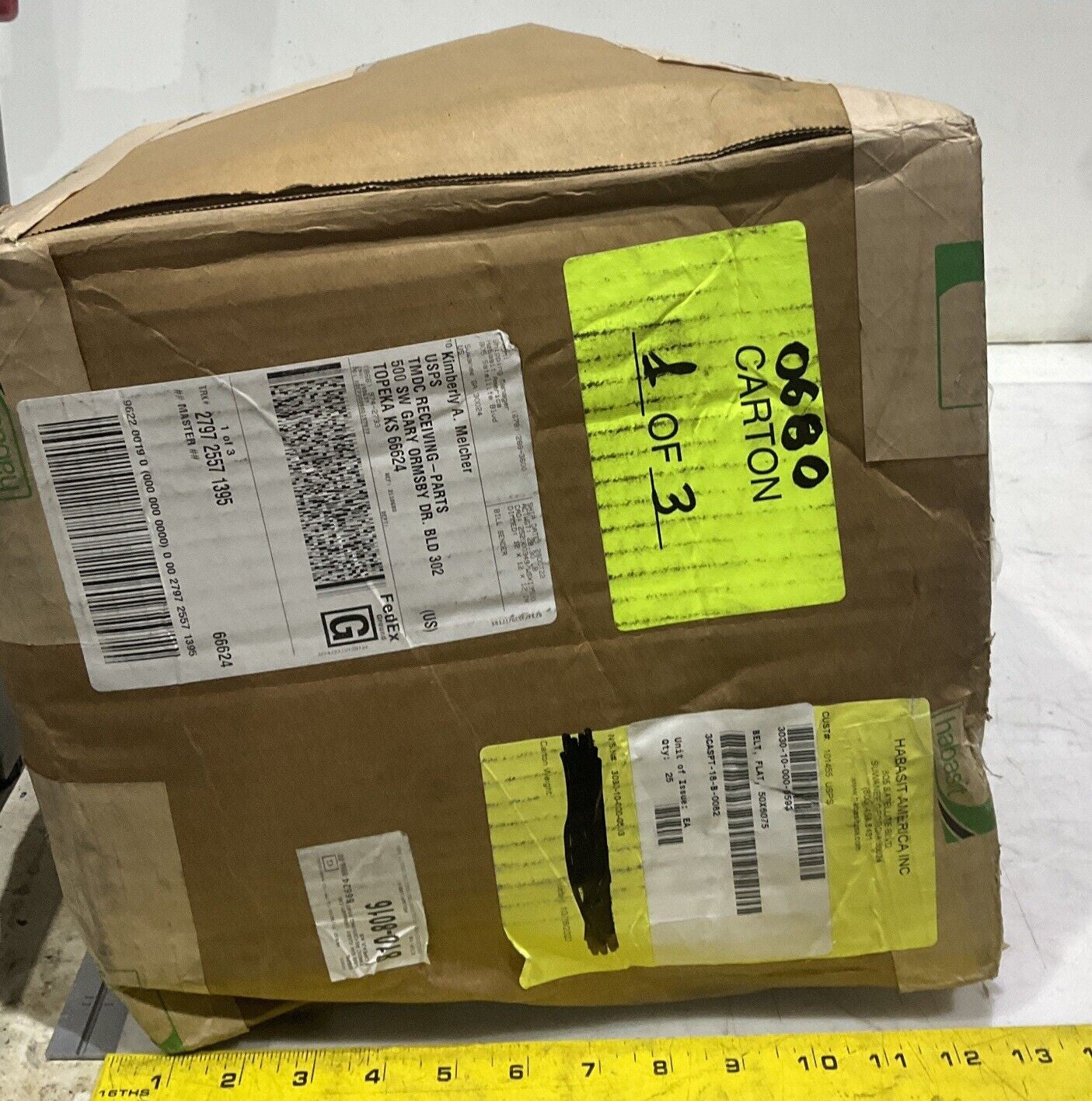HABASIT MAM-5E CONVEYOR BELT 2 IN BY 183 IN LOT OF 25 U3S