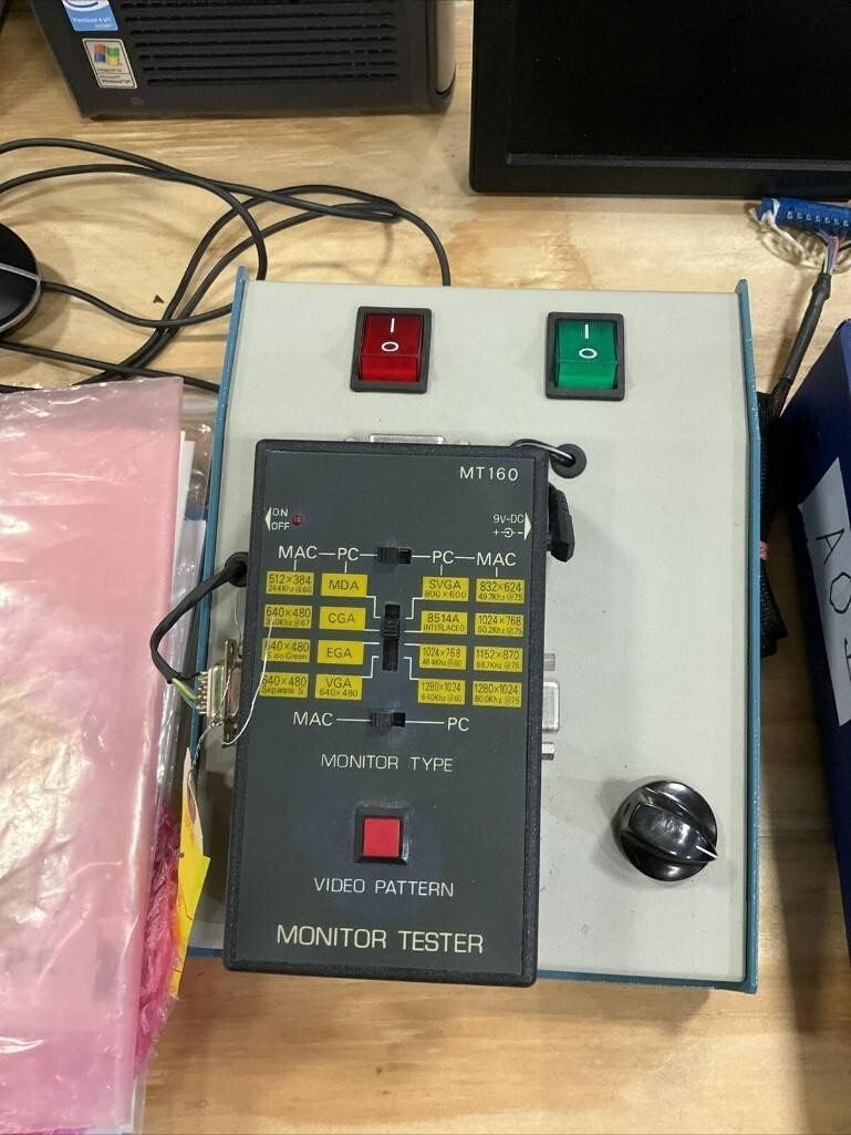 MIRTEC MV-2HT 2HTL DESK TOP AOI MACHINE W/ PC AND ACCESSORIES