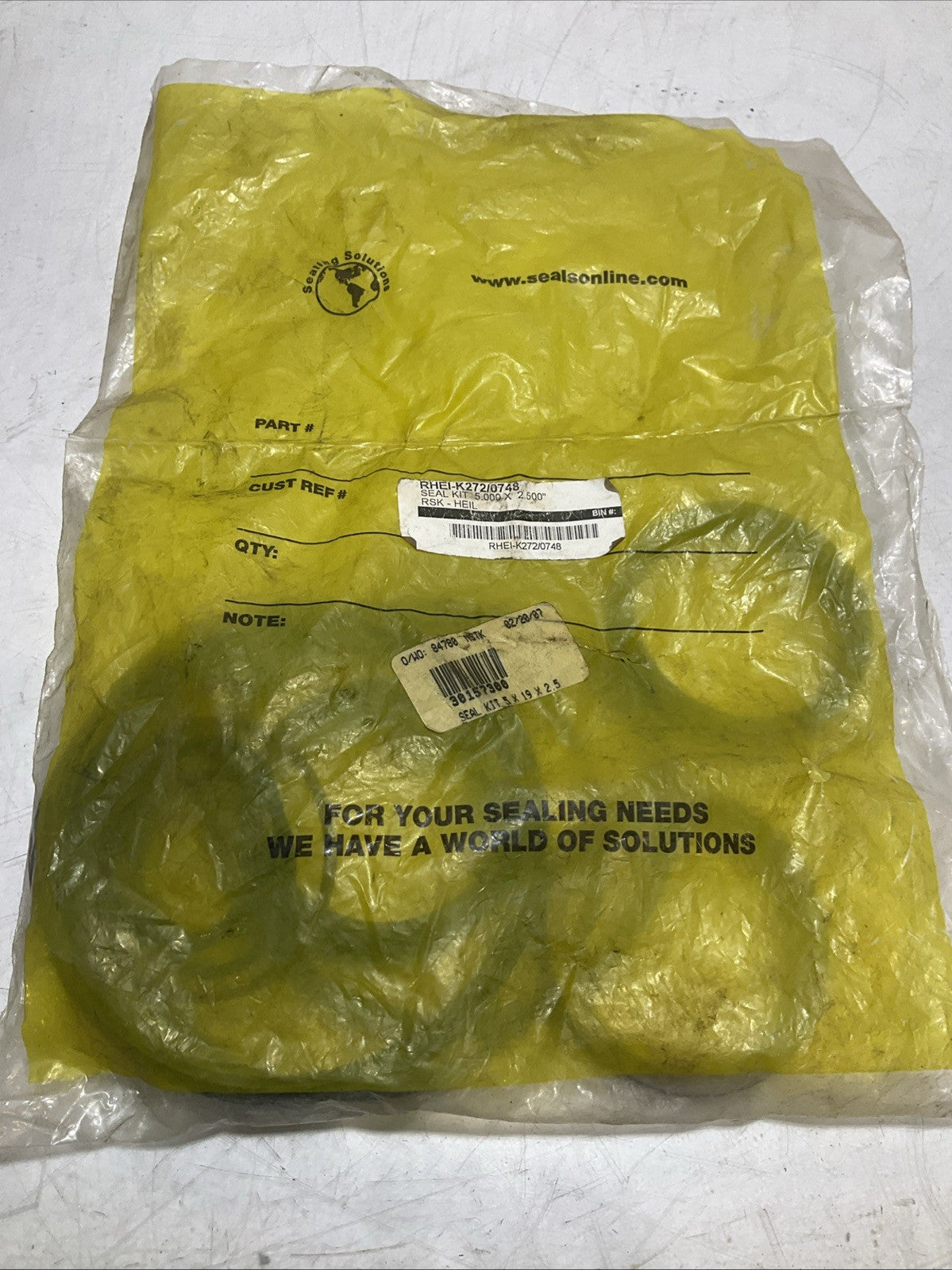 SEALING SOLUTION RHEI-K272/0748-84780 SEAL KIT 5.0X2.5 LOT OF 2 Y2M