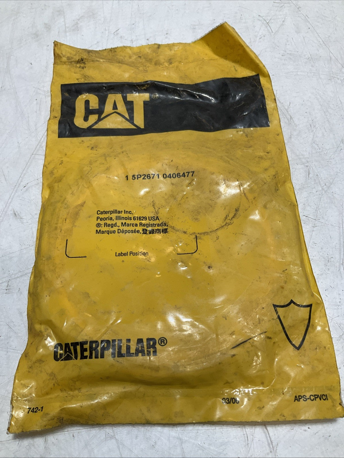 CAT-CATERPILLAR 1 5P-2671 0406477 LIP TYPE OIL SEAL Y2M