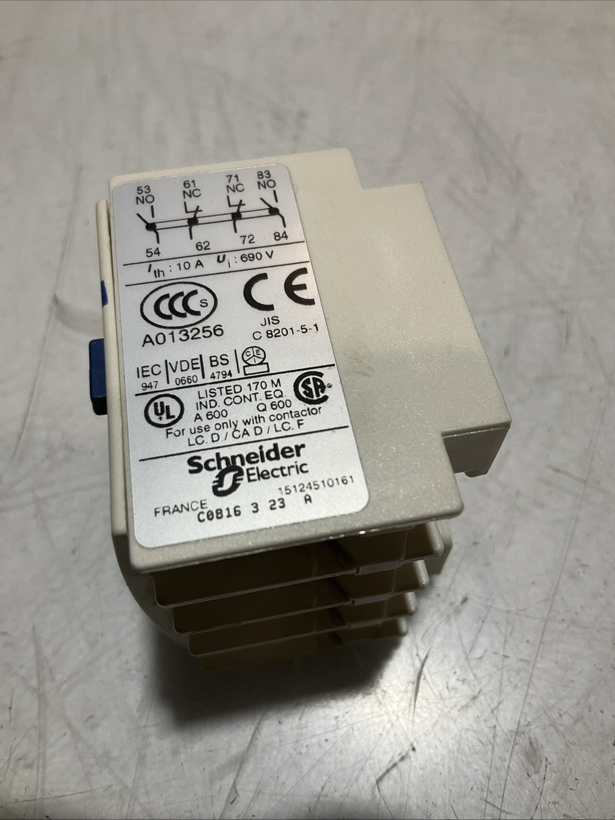 TELEMECANIQUE LADN22 AUXILIARY CONTACT BLOCK Z2M