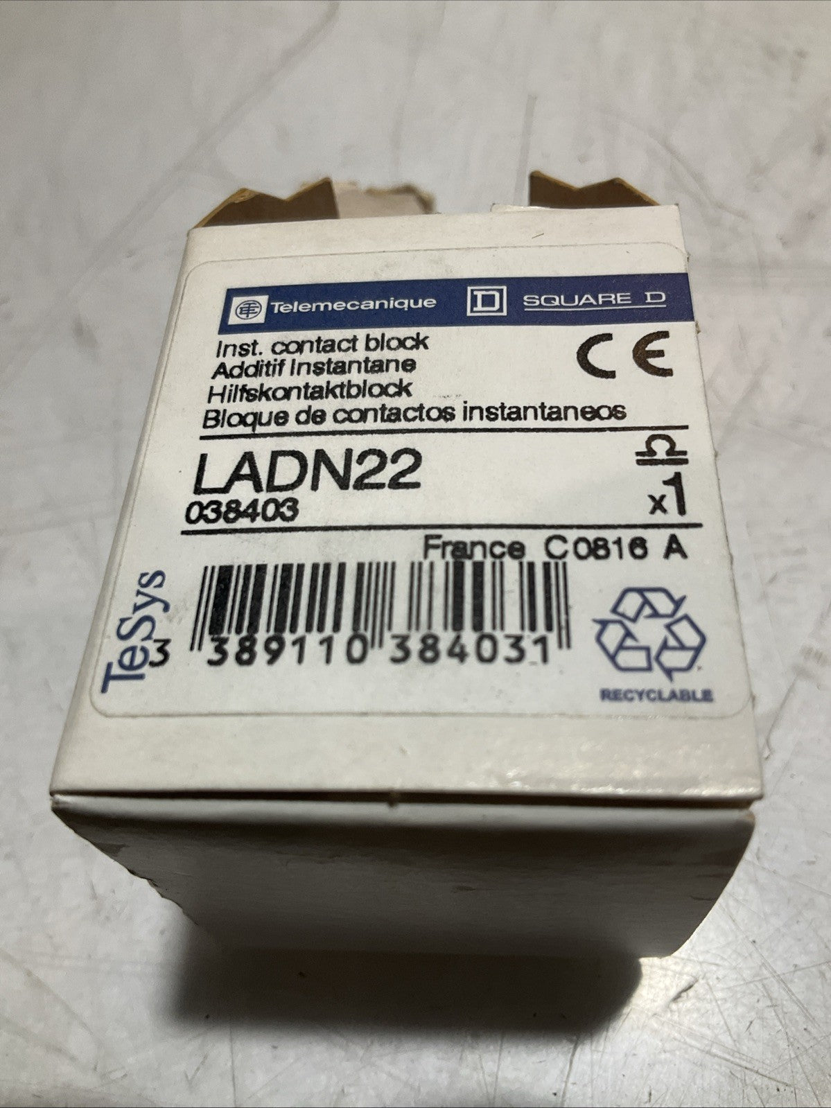TELEMECANIQUE LADN22 AUXILIARY CONTACT BLOCK Z2M
