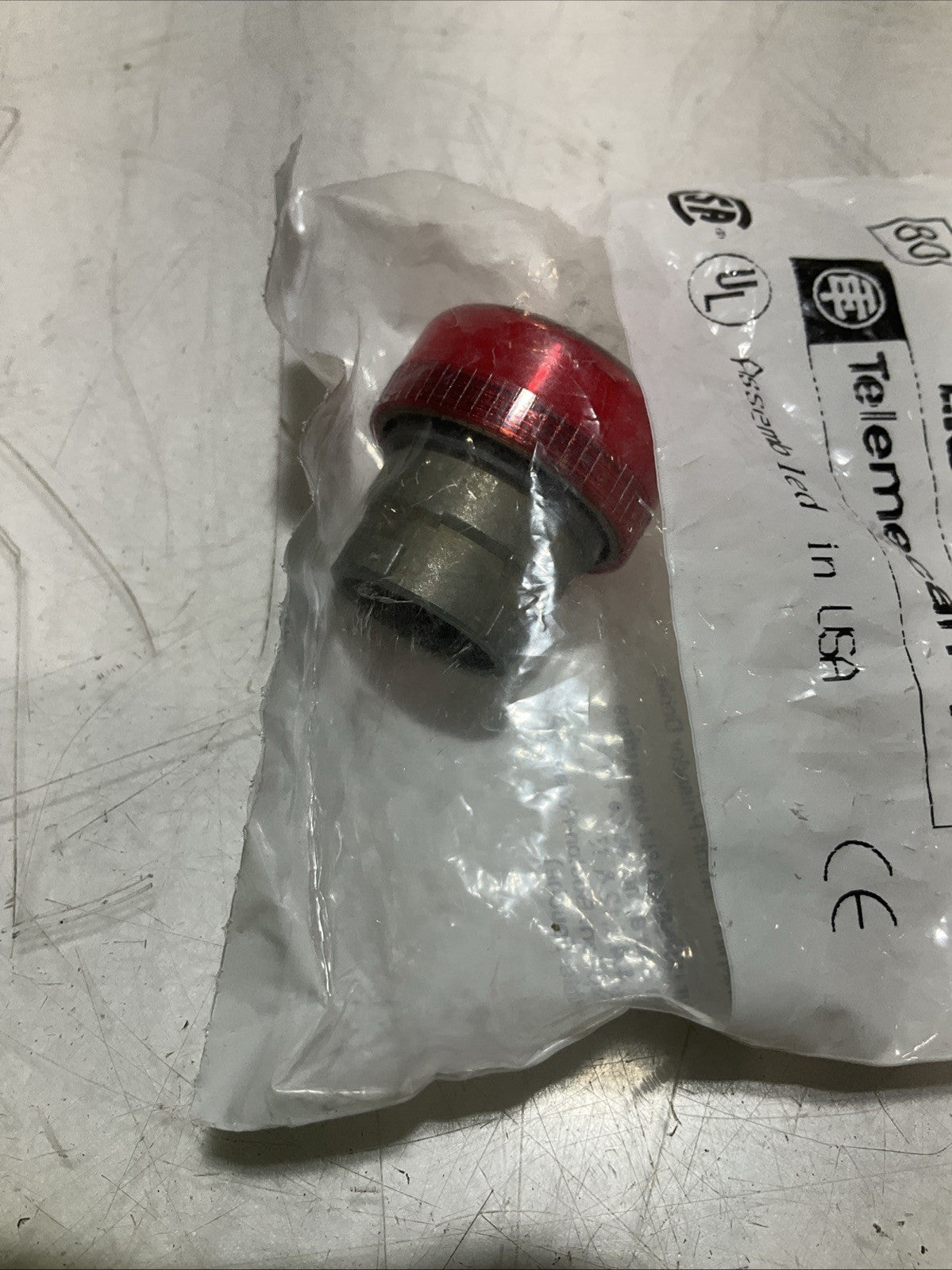 TELEMECANIQUE ZB2BV04 - 25276 ROUND RED PILOT LIGHT HEAD LOT OF 3 Z2M