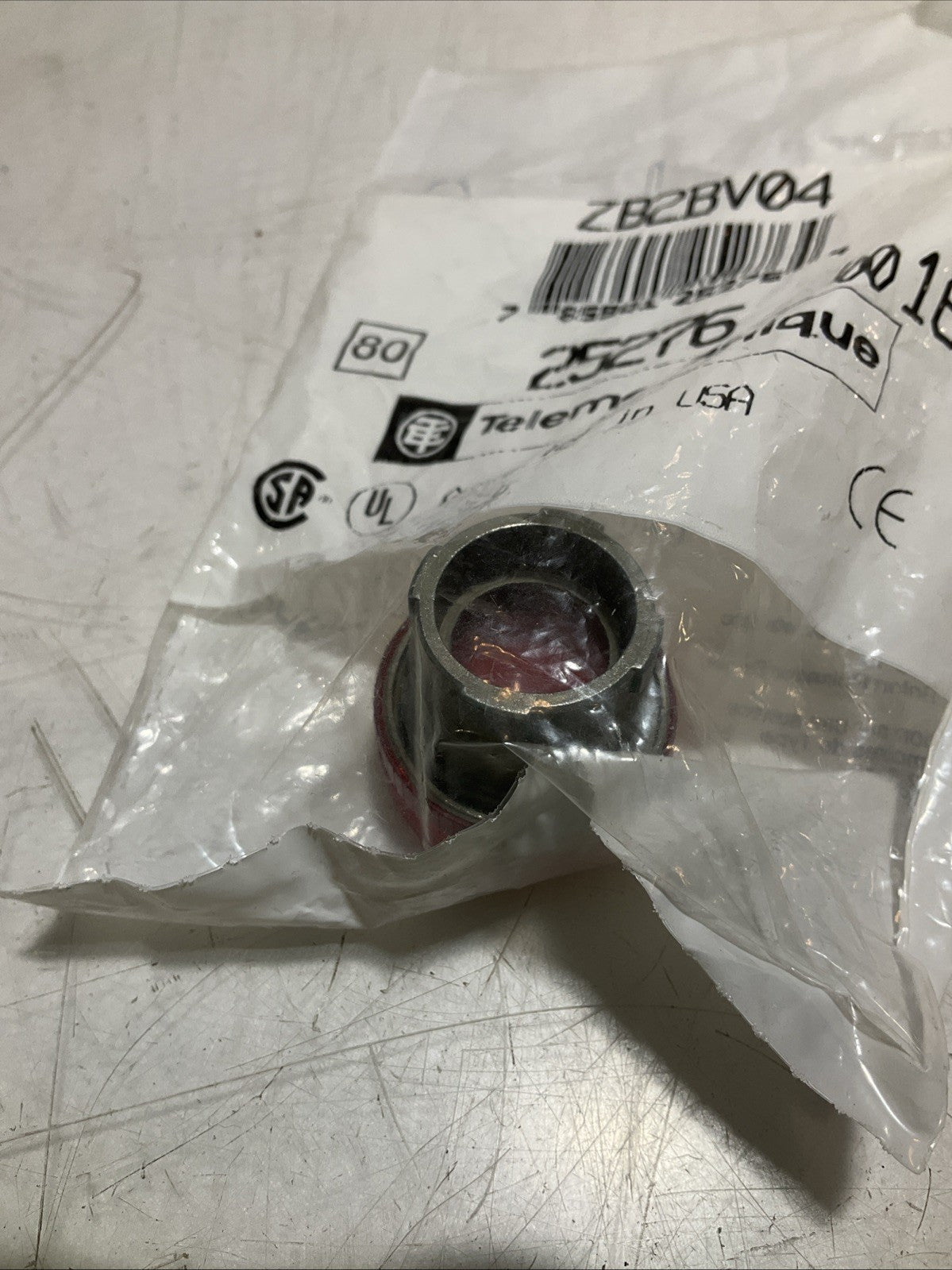 TELEMECANIQUE ZB2BV04 - 25276 ROUND RED PILOT LIGHT HEAD LOT OF 3 Z2M