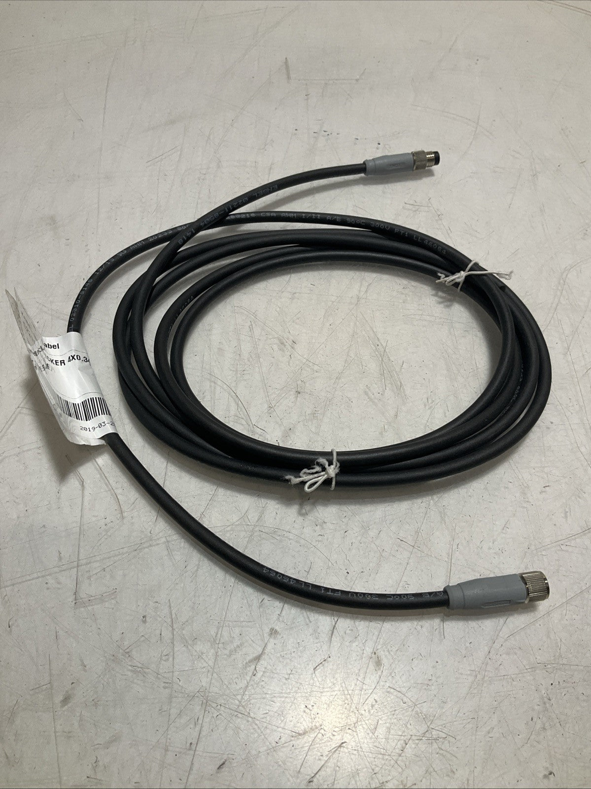 ENGEL 02211-8504 CABLE W CONNECTOR 4X0.34MM LOT OF 2 Z2M