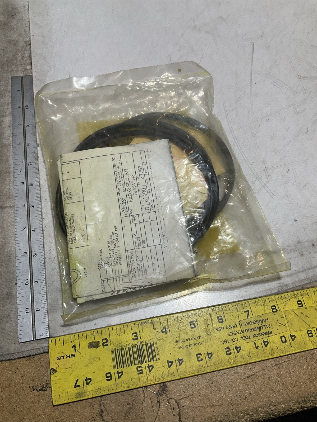 HASKEL 27369 AIR DRIVE SEAL KIT Z2M