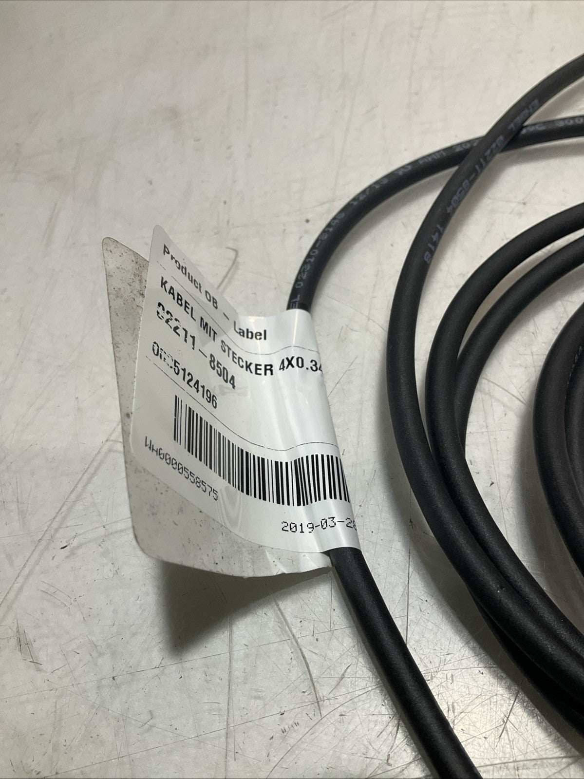 ENGEL 02211-8504 CABLE W CONNECTOR 4X0.34MM LOT OF 2 Z2M