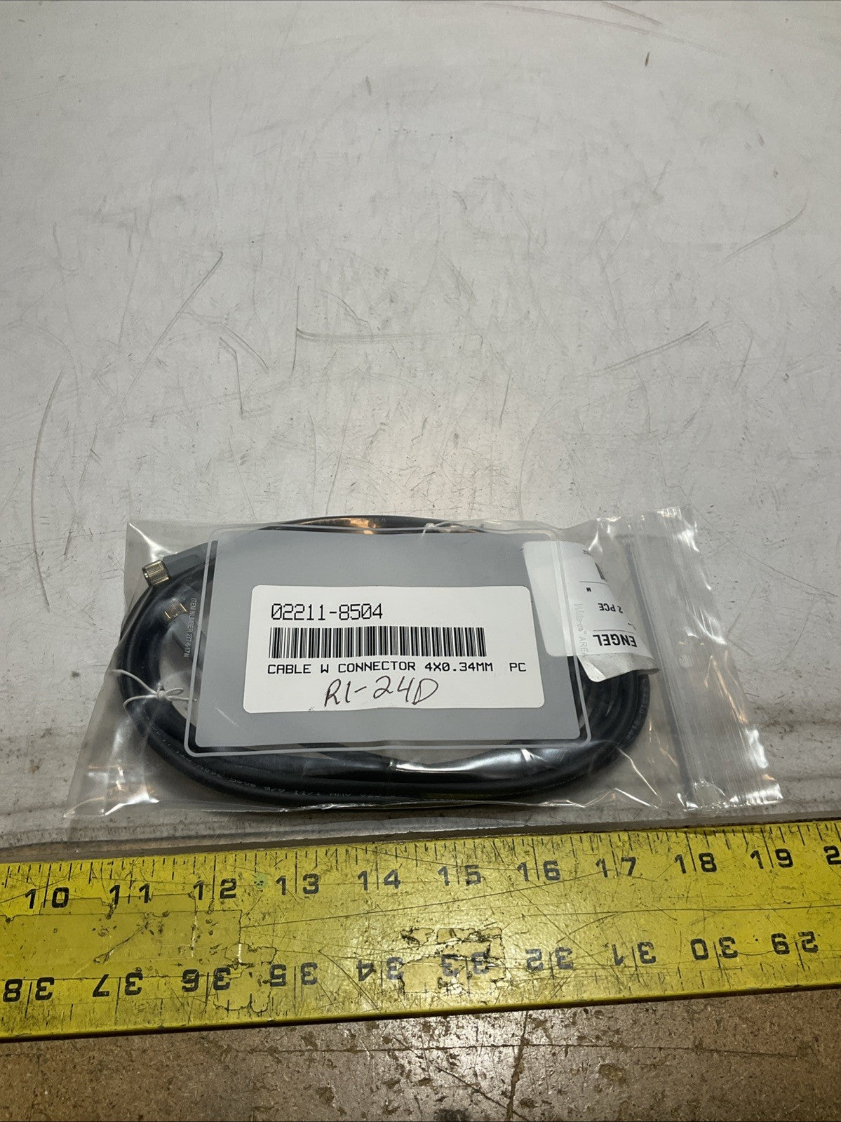ENGEL 02211-8504 CABLE W CONNECTOR 4X0.34MM LOT OF 2 Z2M