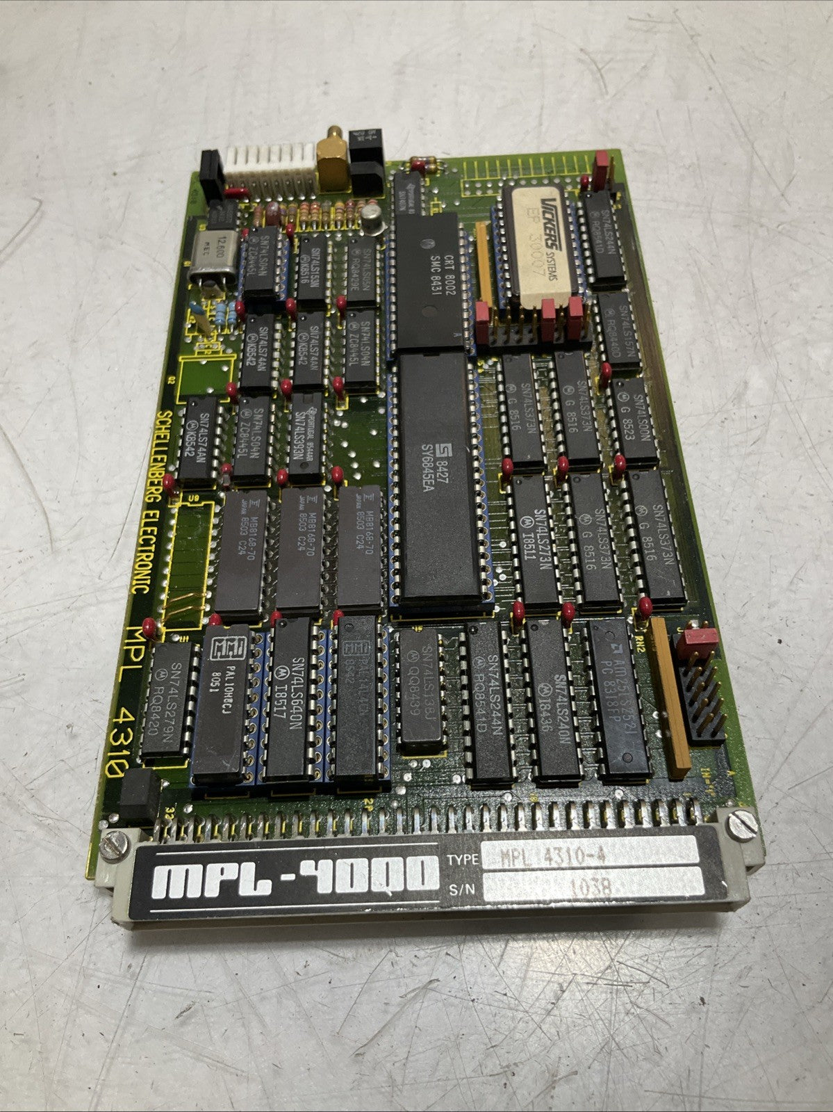 SCHELLENBER ELECTRONIC MPL4310-4 MPL-4000 CIRCUIT BOARD CARD Z2M
