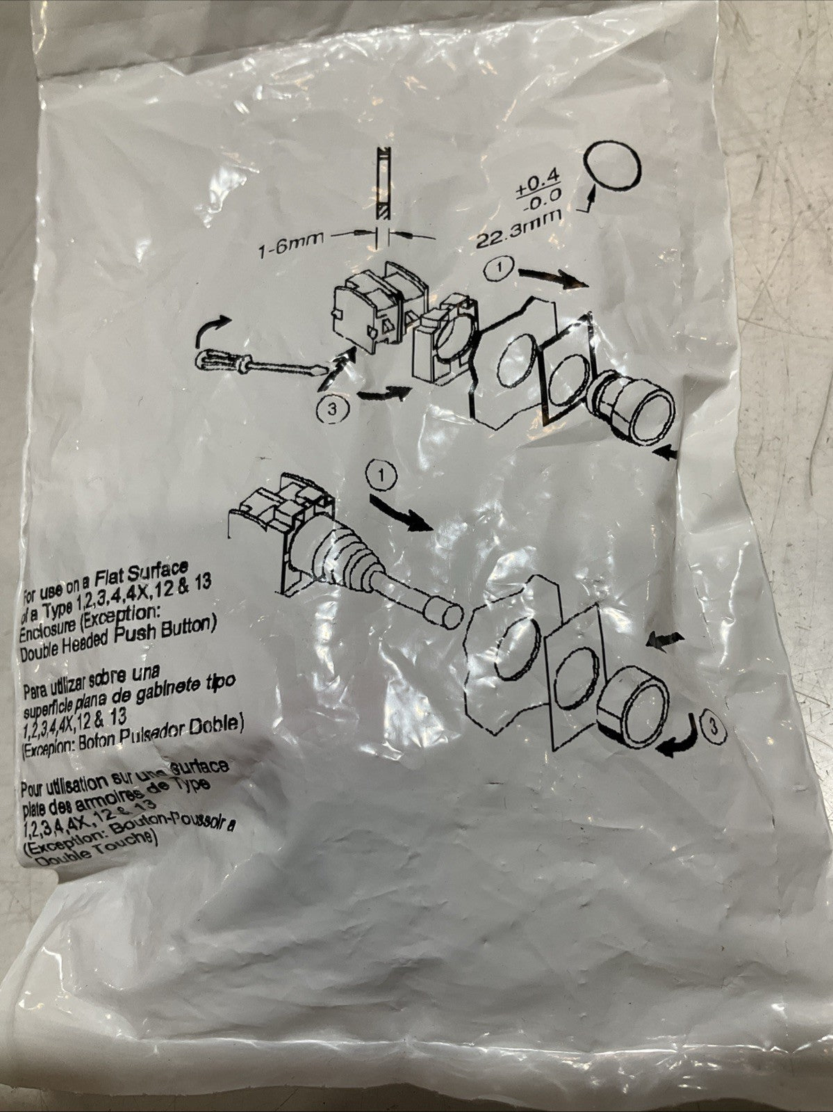 TELEMECANIQUE ZB2BV04 25276 PILOT LIGHT LOT OF 2 Z2M
