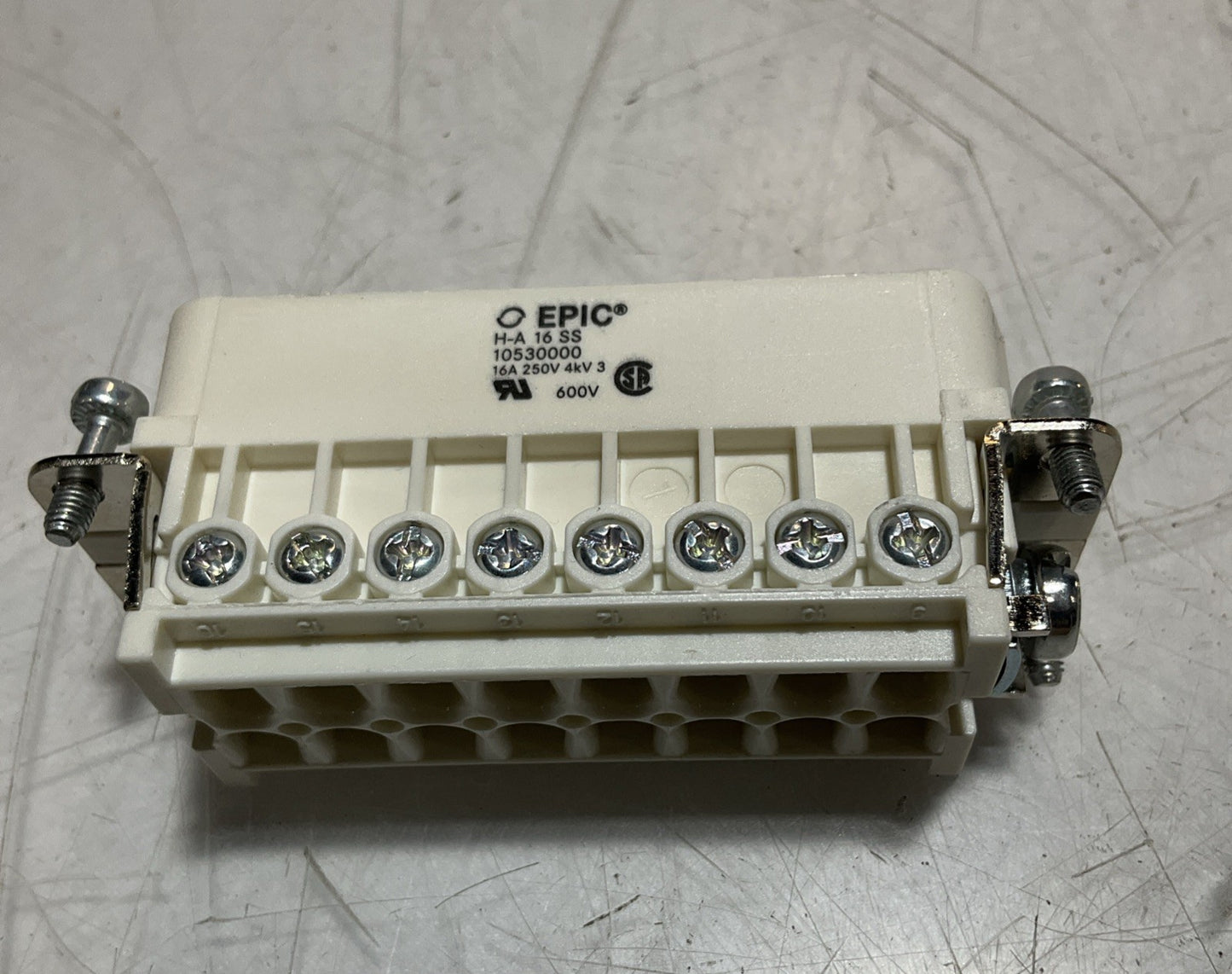 EPIC CONNECTOR H-A16SS DRPH1 16AMP UNMP MULTI-WIRED HOUSING LOT OF 5 Z2M
