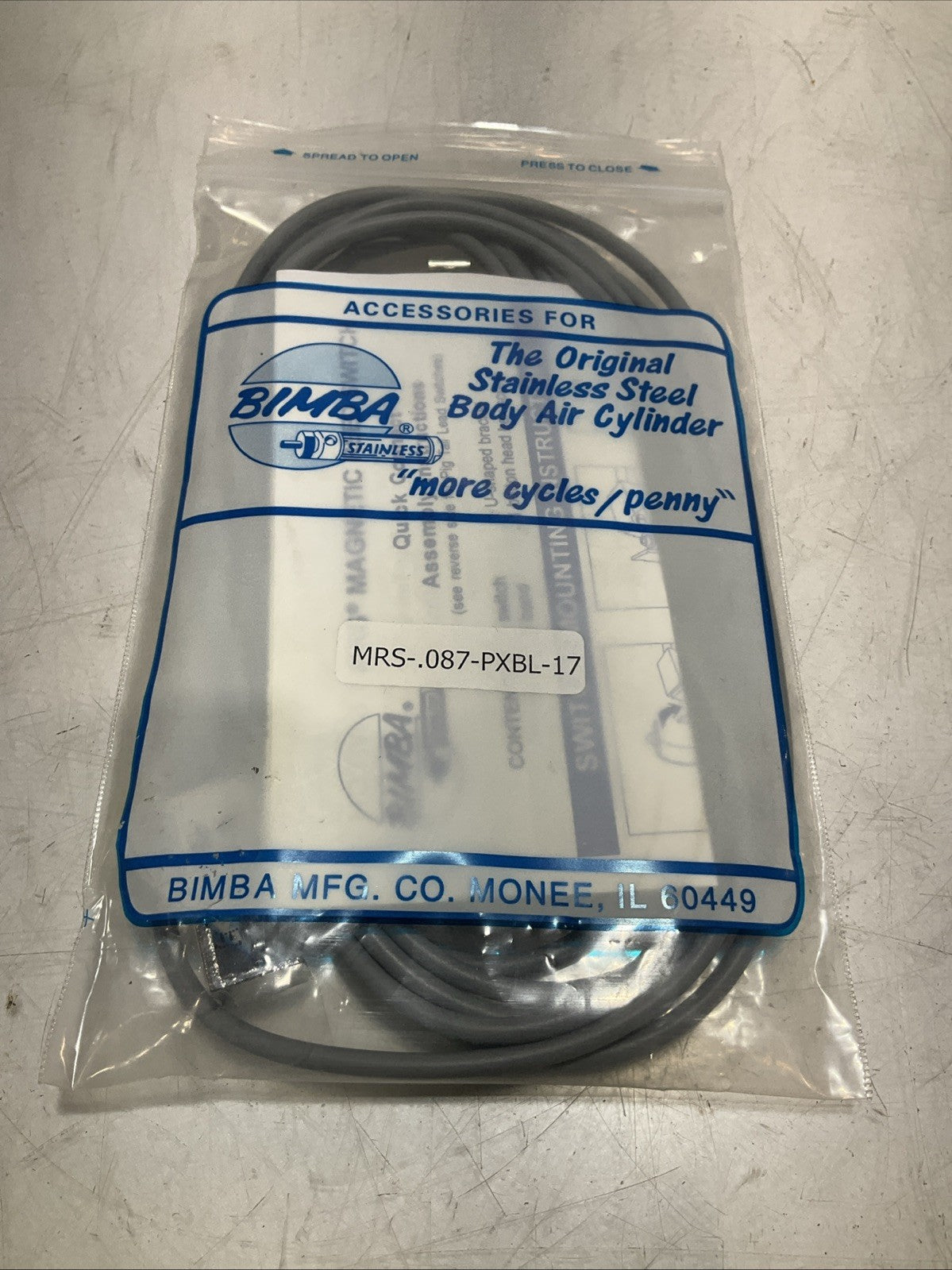 BIMBA MRS-087-PXBL-17 MAGNETIC REED SENSOR SWITCH Z2M