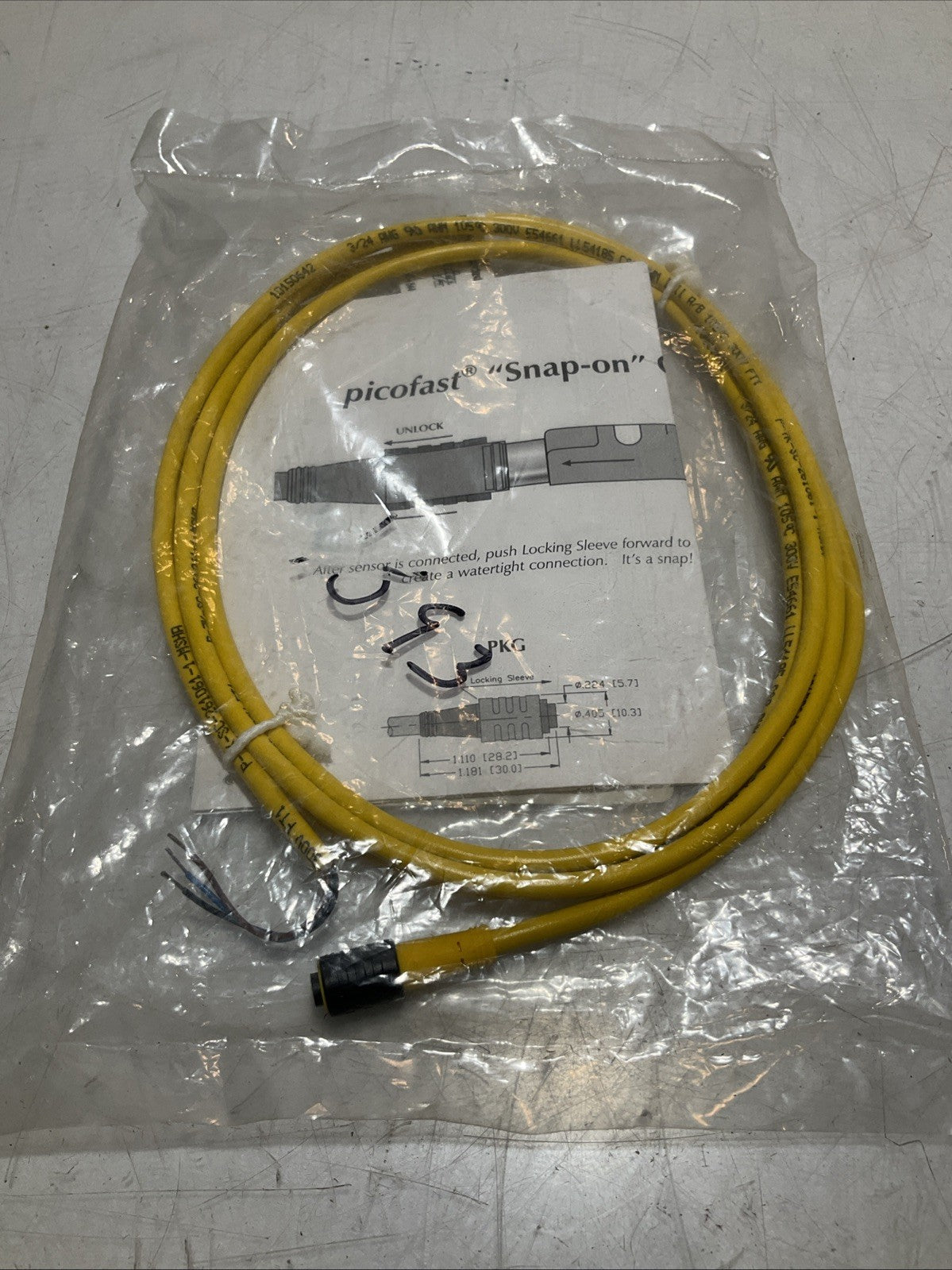 TURCK PKG3Z-2 UNTERMINATED SENSOR ACTUATOR CABLE Y2M