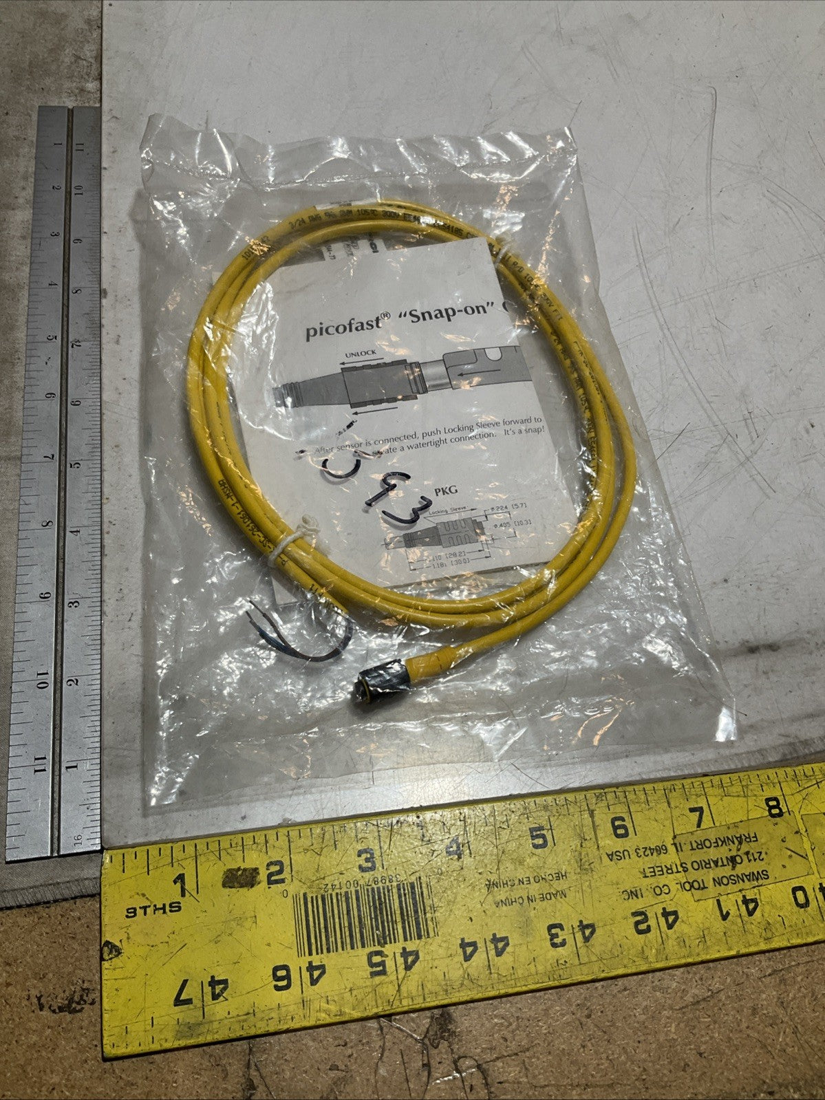 TURCK PKG3Z-2 UNTERMINATED SENSOR ACTUATOR CABLE Y2M