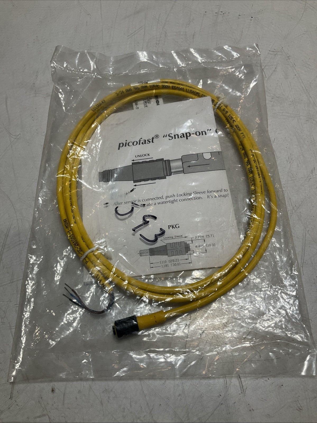 TURCK PKG3Z-2 UNTERMINATED SENSOR ACTUATOR CABLE Y2M