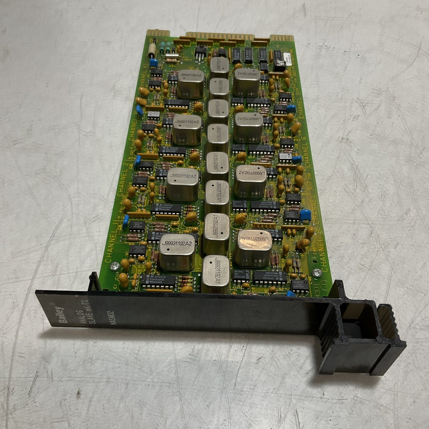 BAILEY NASMO2 6634743 JANALOG SLAVE MV/TC MODULE 15VDC 2.5VA 8 CHANNEL Y2M