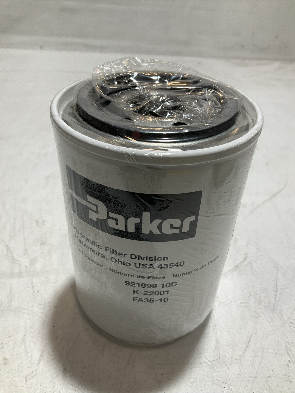 PARKER 921999 HYDRAULIC FILTER DIVISION ELEMENT K-22001 FA35-10 Y2M