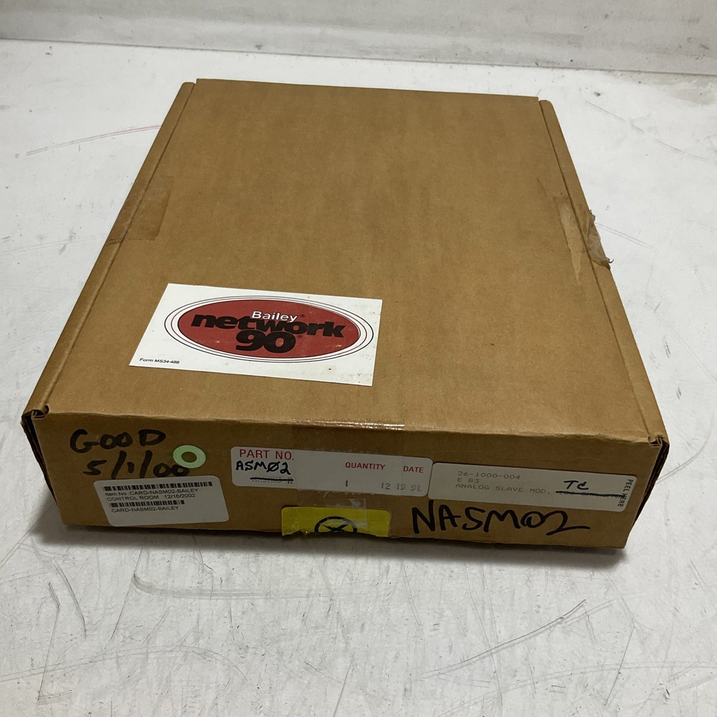 BAILEY NASMO2 6634743 JANALOG SLAVE MV/TC MODULE 15VDC 2.5VA 8 CHANNEL Y2M