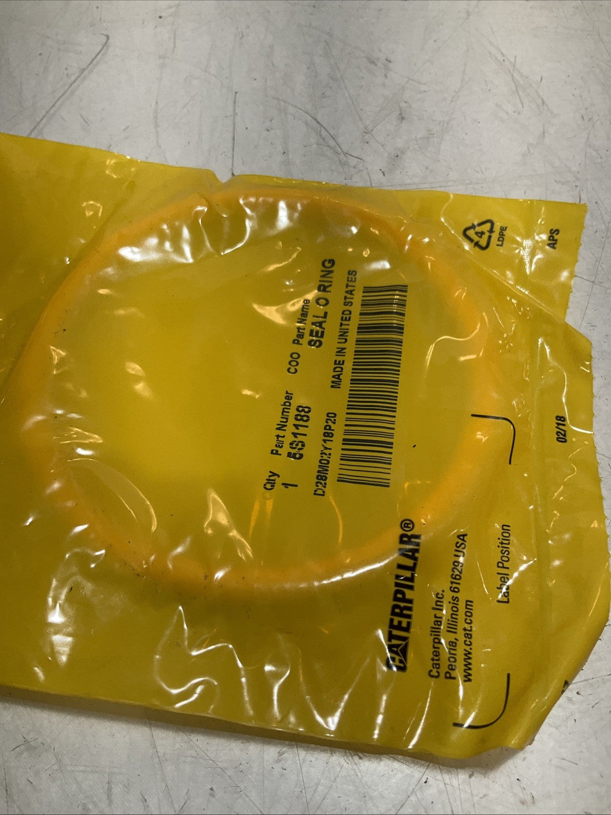 CAT-CATERPILLAR 5S1188 AIR CROSSOVER SEAL O RING LOT OF 2 Y2M