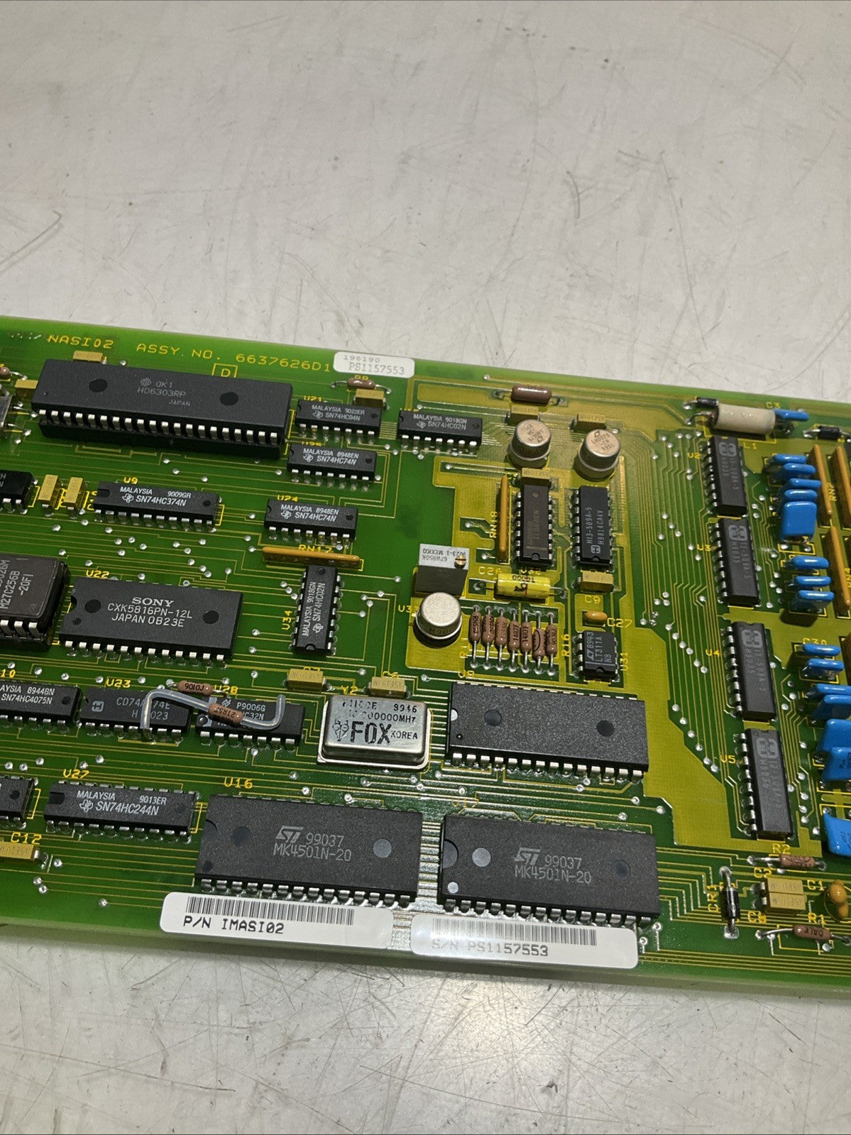 BAILEY INFI90 IMASI02 ANALOG INPUT SLAVE MODULE 15VDC Y2M