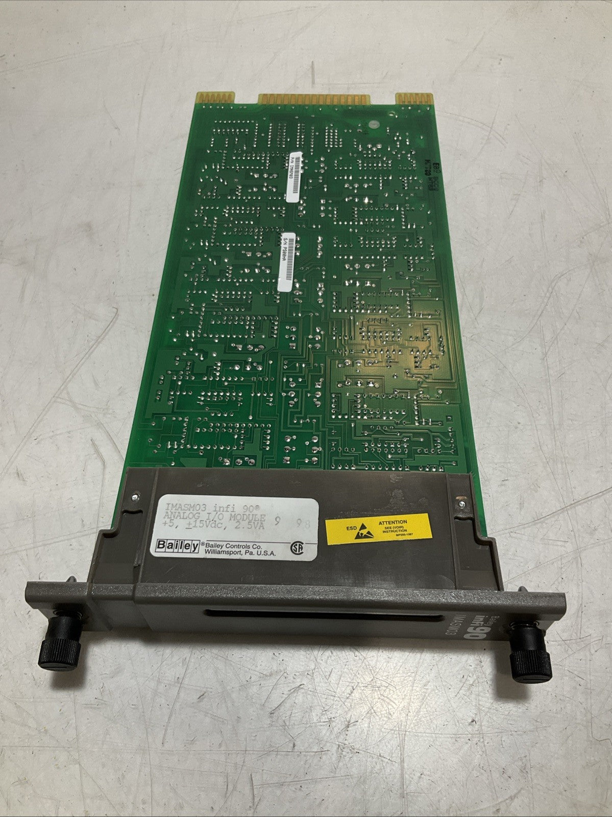 BAILEY INFI90 IMASMO3 6634415G1 ANALOG I/0 OUTPUT SLAVE MODULE 15VDC Y2M