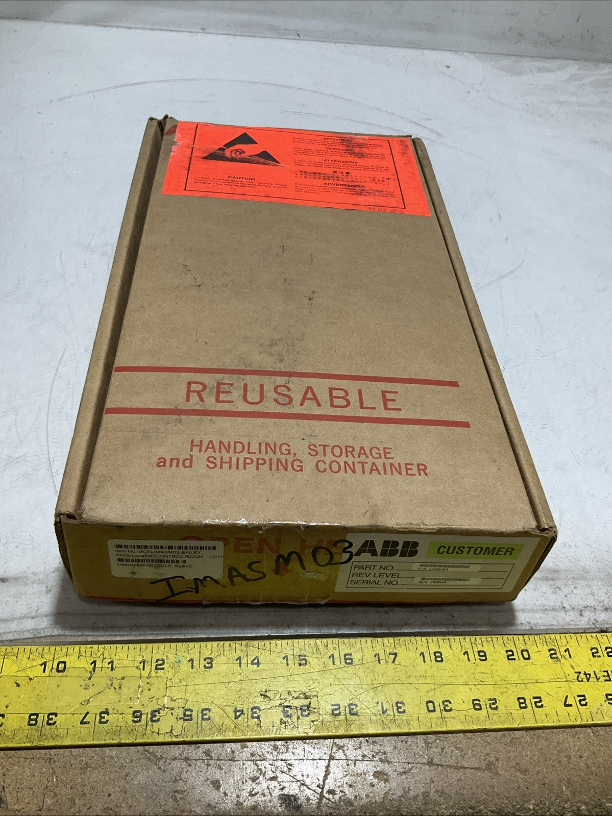 BAILEY INFI90 IMASMO3 6634415G1 ANALOG I/0 OUTPUT SLAVE MODULE 15VDC Y2M