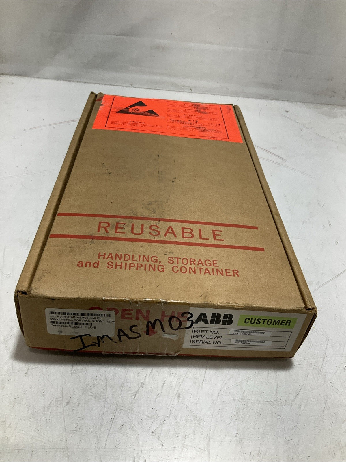 BAILEY INFI90 IMASMO3 6634415G1 ANALOG I/0 OUTPUT SLAVE MODULE 15VDC Y2M