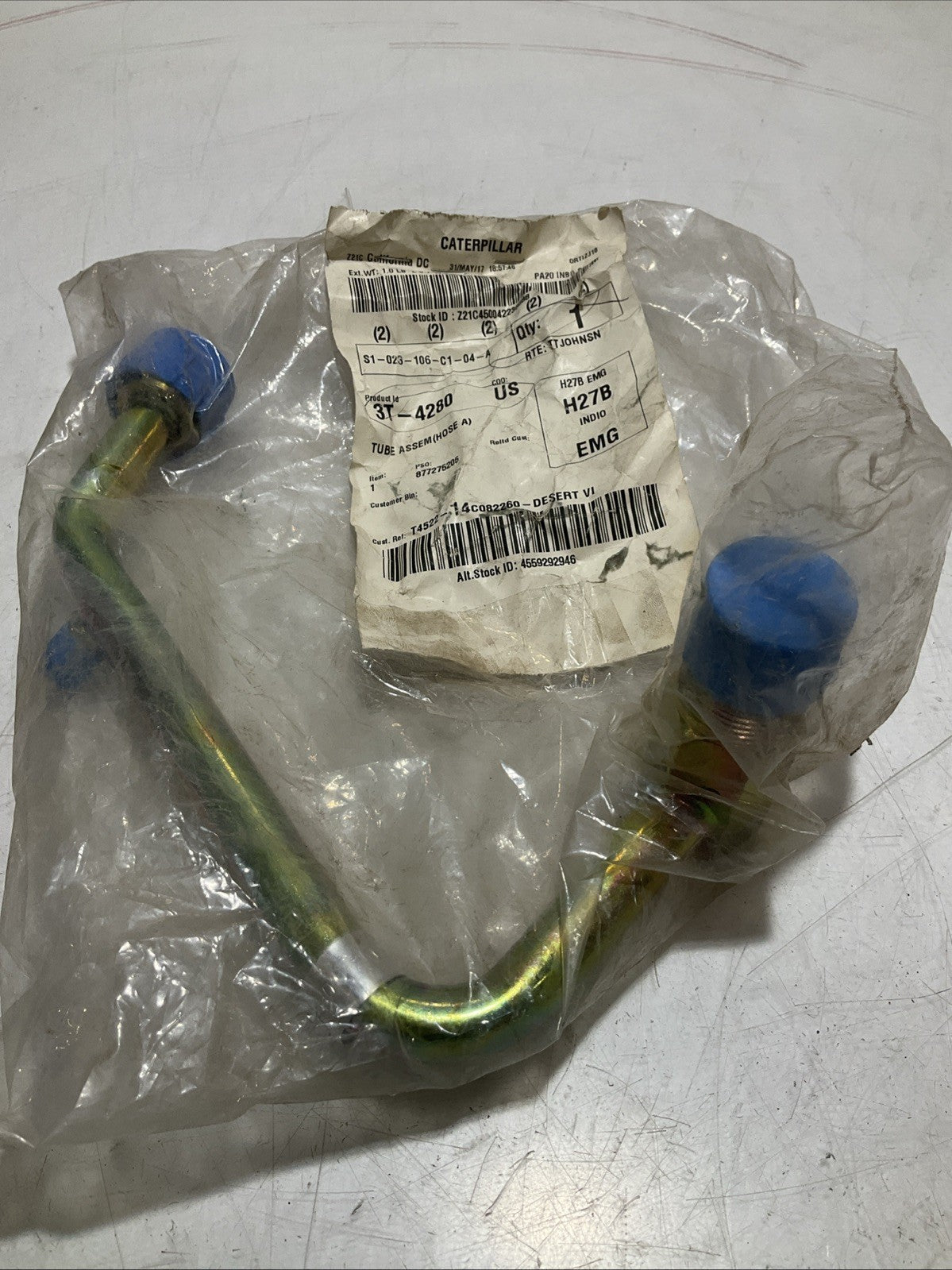 CATERPILLAR 3T-4280 TUBE HOSE ASSEMBLY Y2M