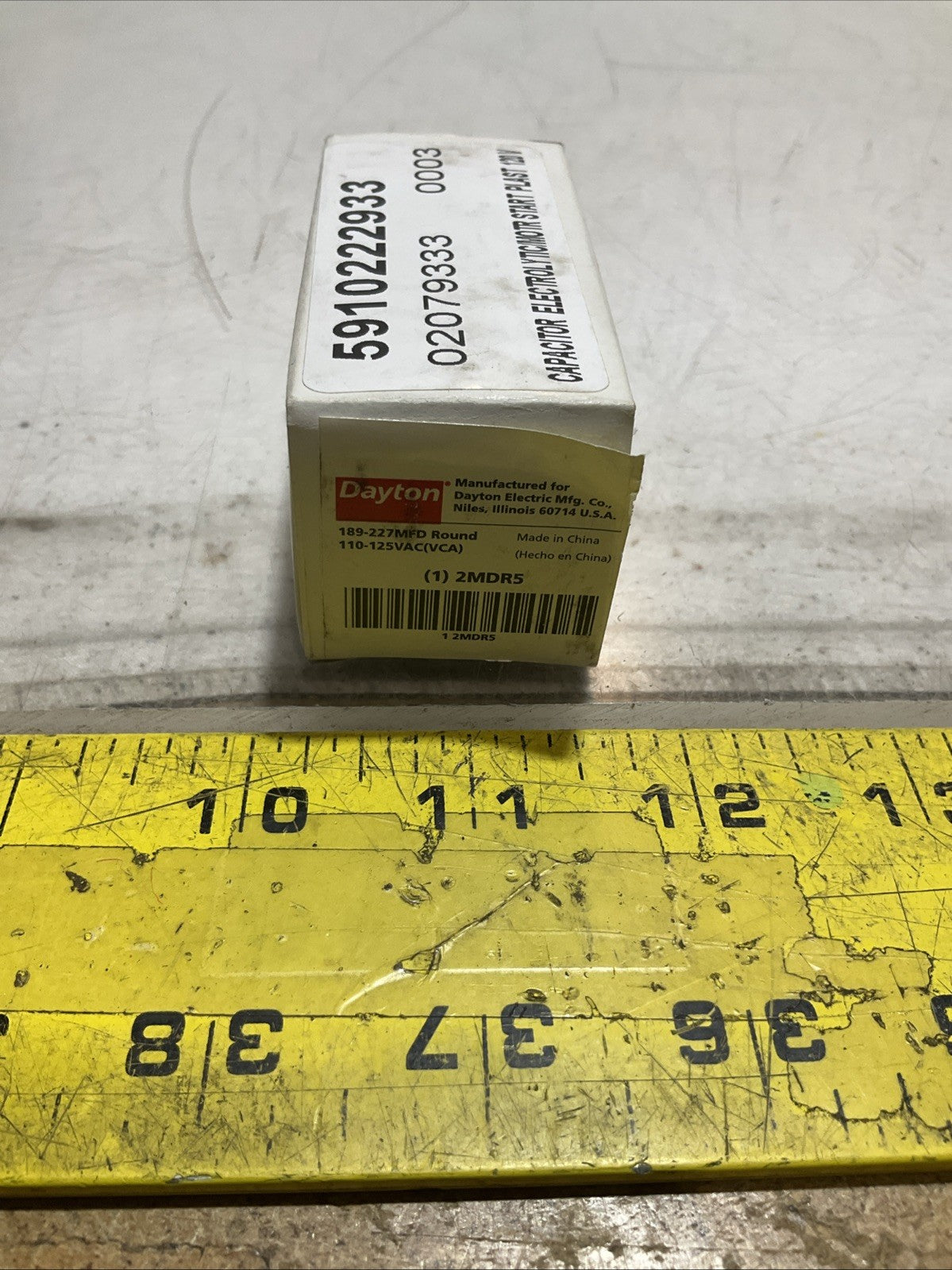 DAYTON 2MDR5 189-227MFD 110-125VAC MOTOR STAR CAPACITOR LOT OF 3 373