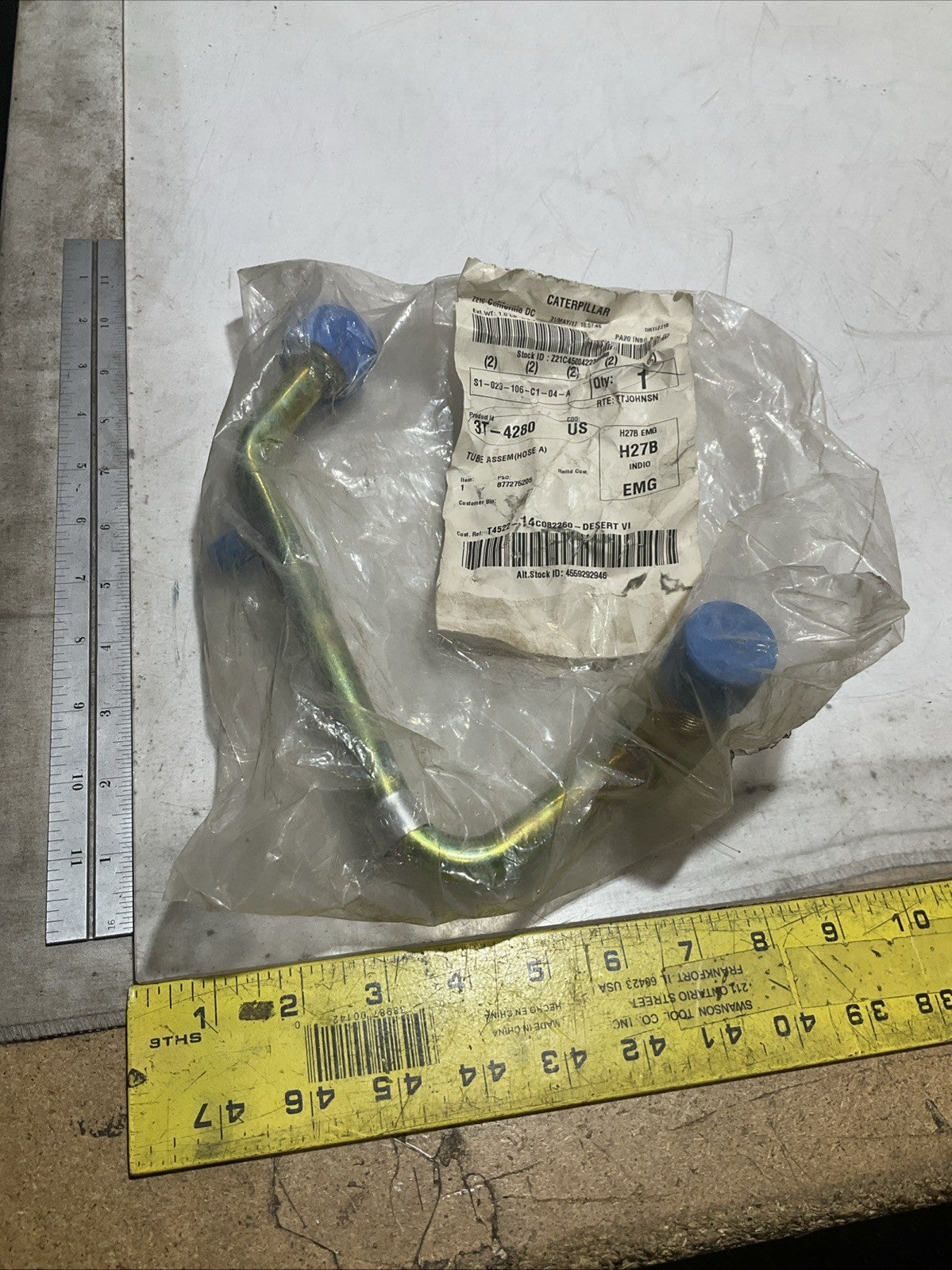 CATERPILLAR 3T-4280 TUBE HOSE ASSEMBLY Y2M