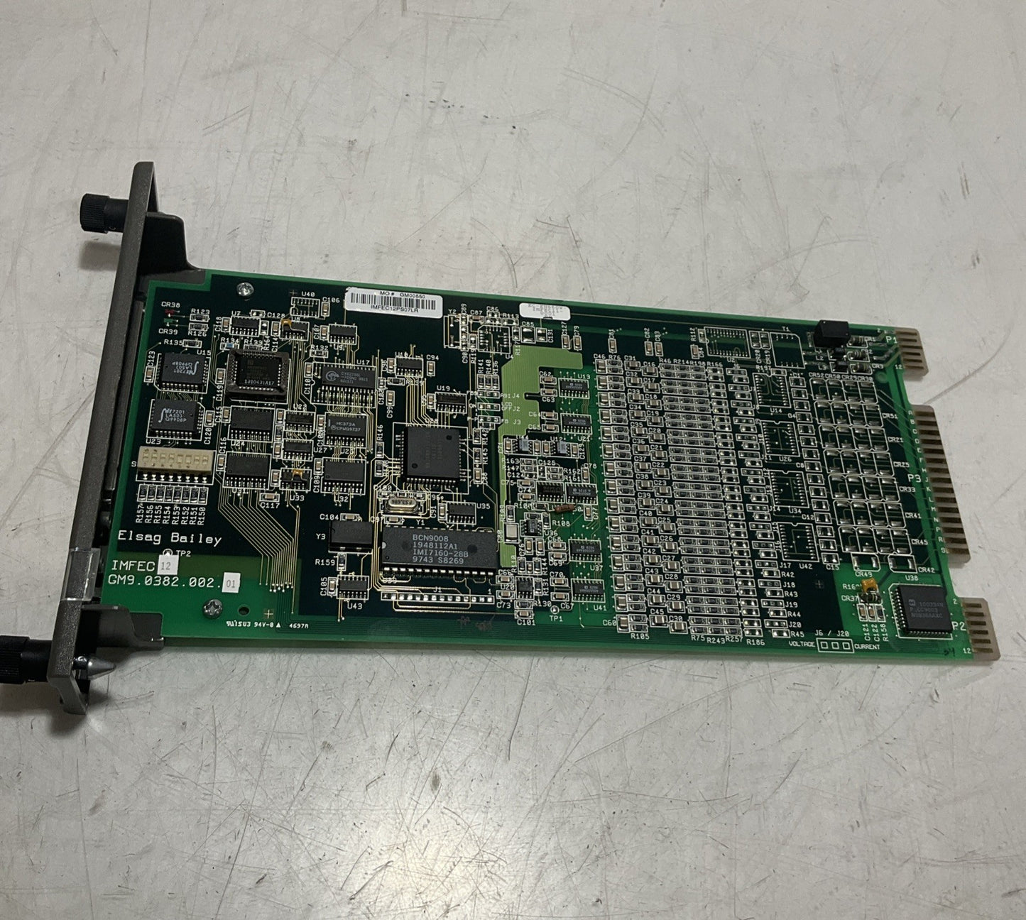 ELSAG BAILEY IMFEC12 - 0382.002.01 HIGH LEVEL ANALOG INPUT MODULE BOARD Y2M