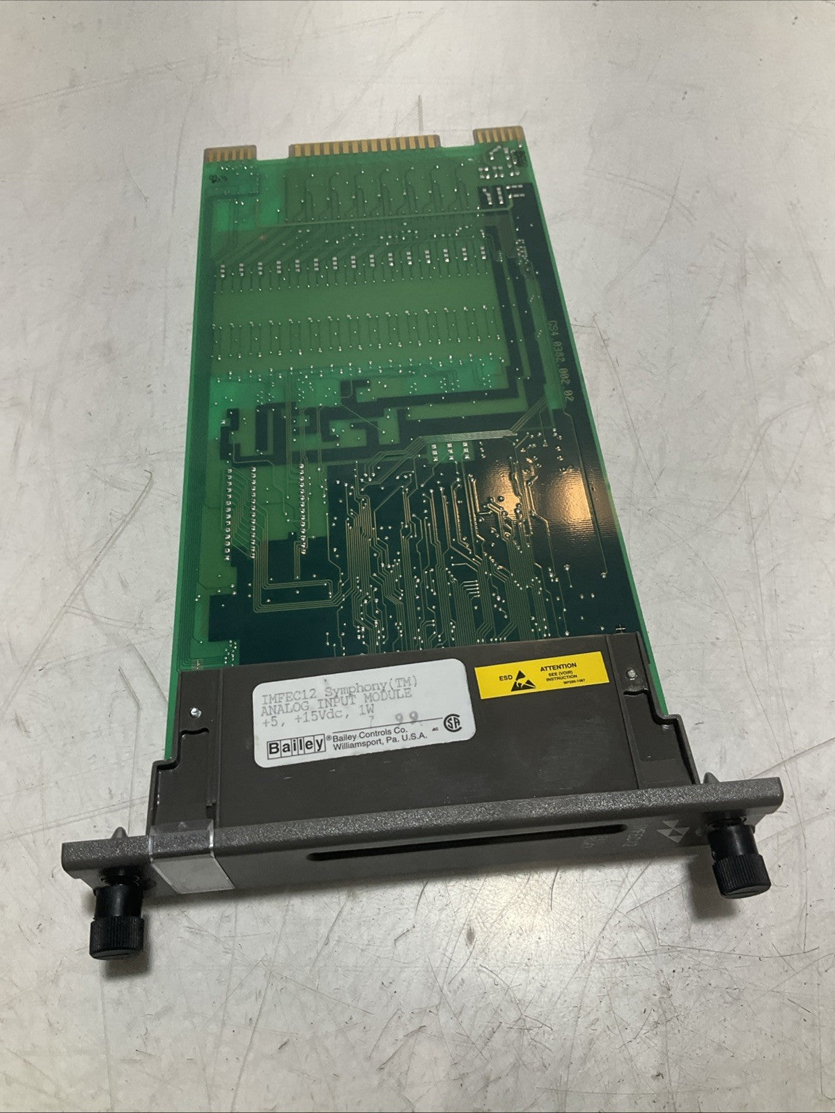 ELSAG BAILEY IMFEC12 - 0382.002.01 HIGH LEVEL ANALOG INPUT MODULE BOARD Y2M