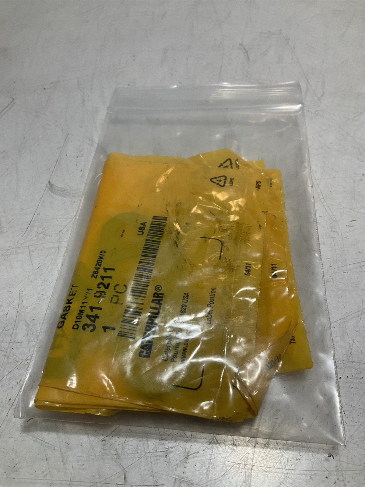 CAT-CATERPILLAR 341-9211 1.6MM THICK COOLANT GASKET LOT OF 4 Y2M