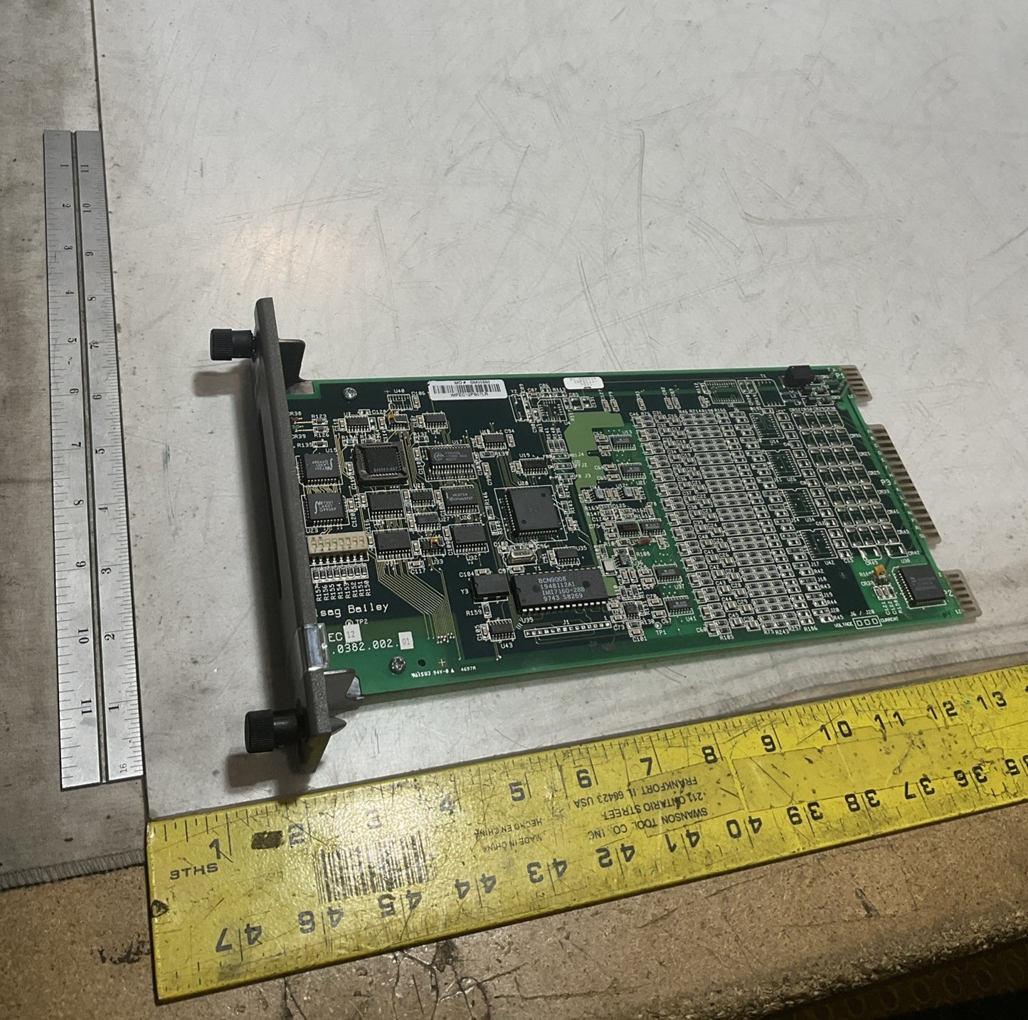 ELSAG BAILEY IMFEC12 - 0382.002.01 HIGH LEVEL ANALOG INPUT MODULE BOARD Y2M