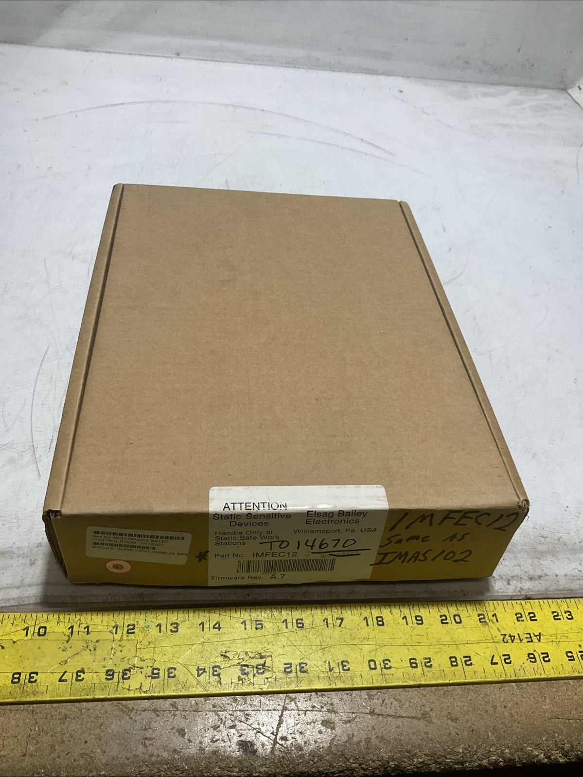 ELSAG BAILEY IMFEC12 - 0382.002.01 HIGH LEVEL ANALOG INPUT MODULE BOARD Y2M