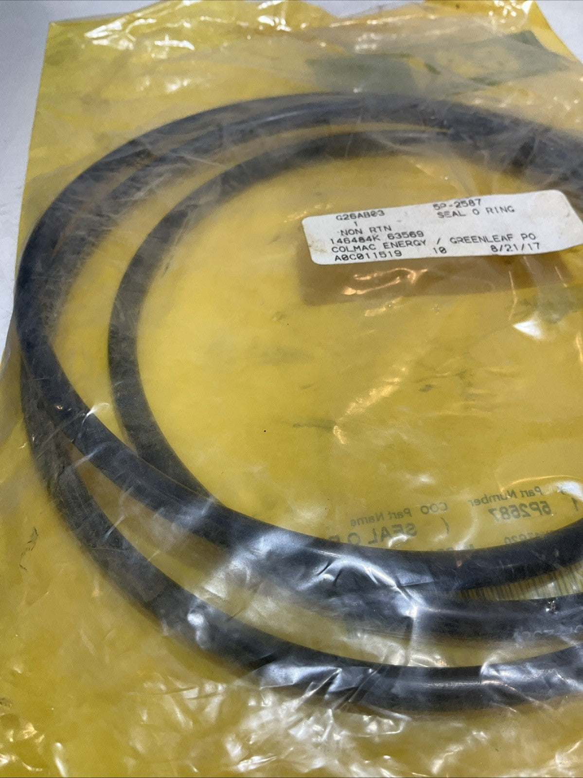 CAT-CATERPILLAR B 5P-2587 SEAL O RING REPLACEMENT Y2M
