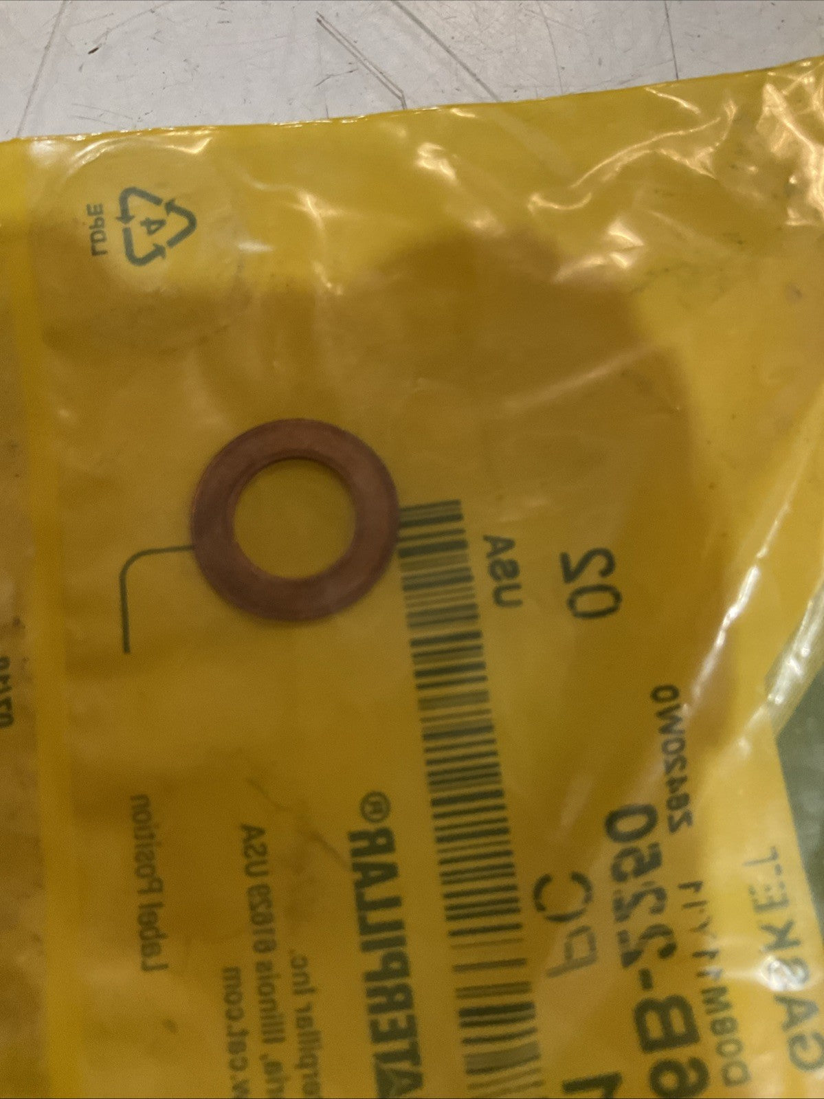 CAT-CATERPILLAR 6B-2250 WASHER GASKET LOT OF 4 Y2M