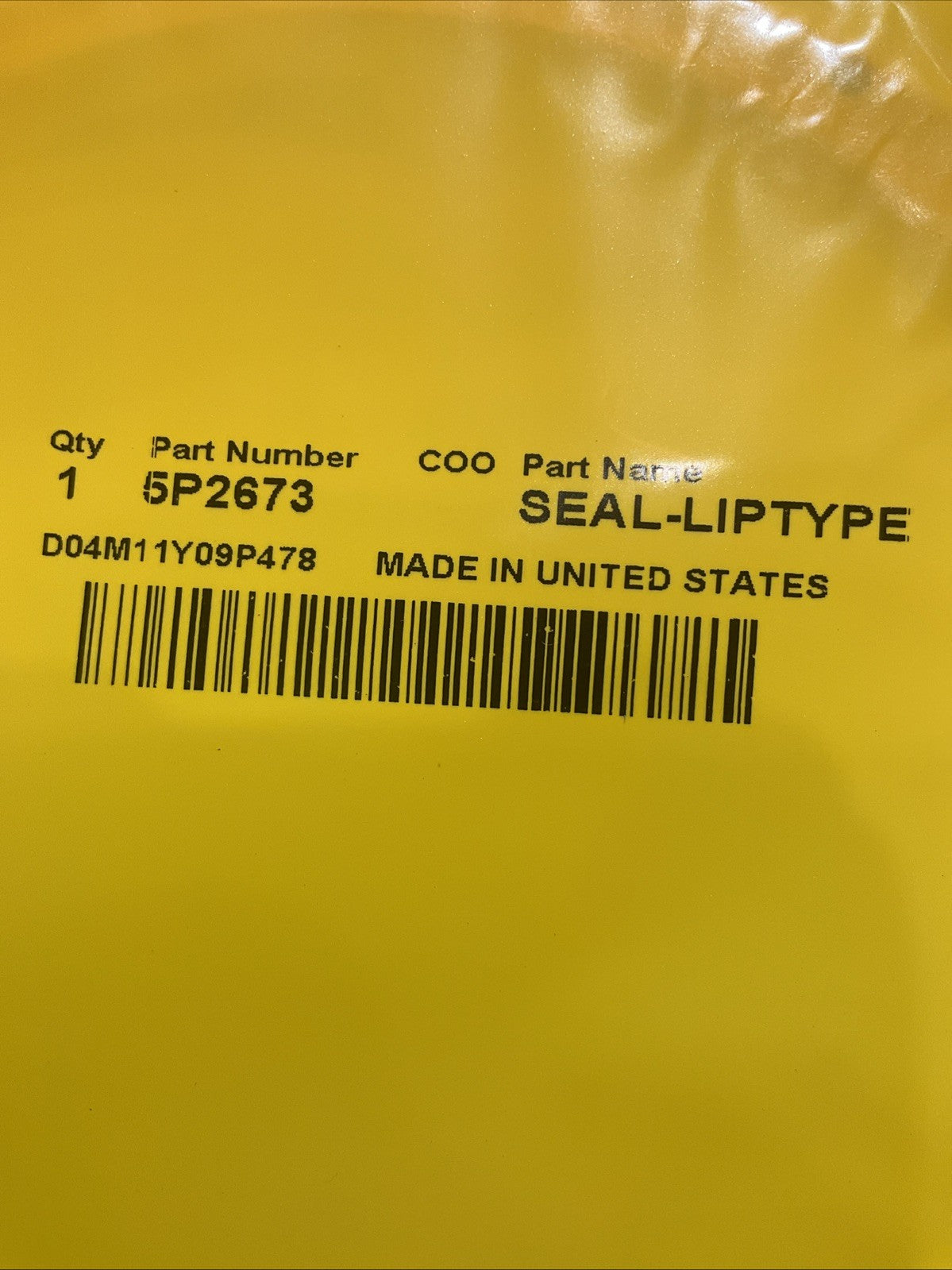 CAT-CATERPILLAR 5P-2673 SEAL-LIPTYPE REPLACEMENT SUITABLE LOT OF 2 Y2M