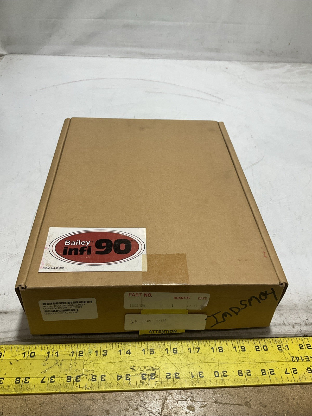 BAILEY INFI90 IMDSMO4 6635582BI SYMPHONY IMPULSE INPUT SLAVE MODULE Y2M