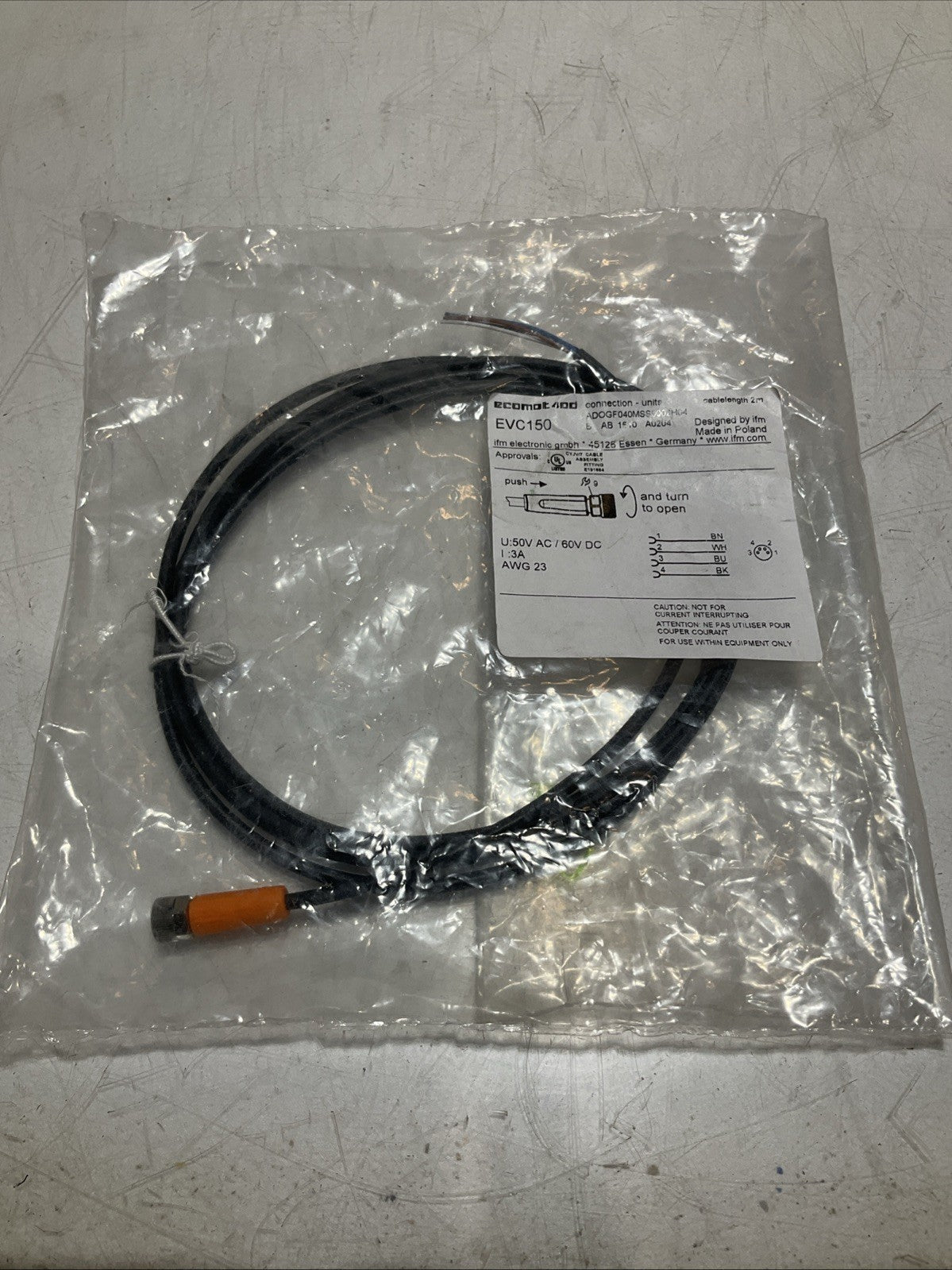 ECOMAT 400 EVC150 WIRE CABLE CONNECTOR 2M Z2M