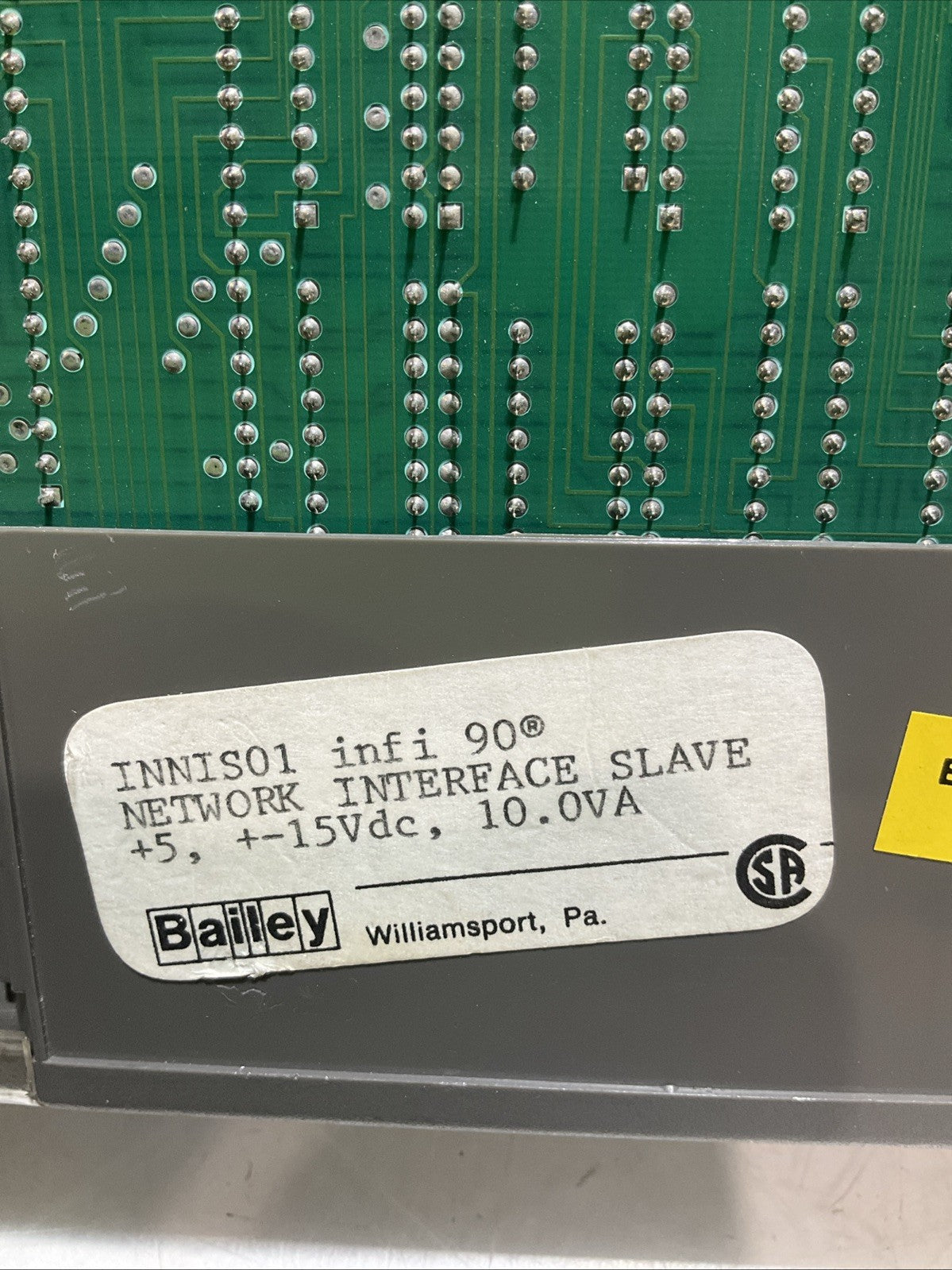 BAILEY INFI90 INNIS01 6636690A1 NETWORK INTERFACE SLAVE 15VDC Y2M
